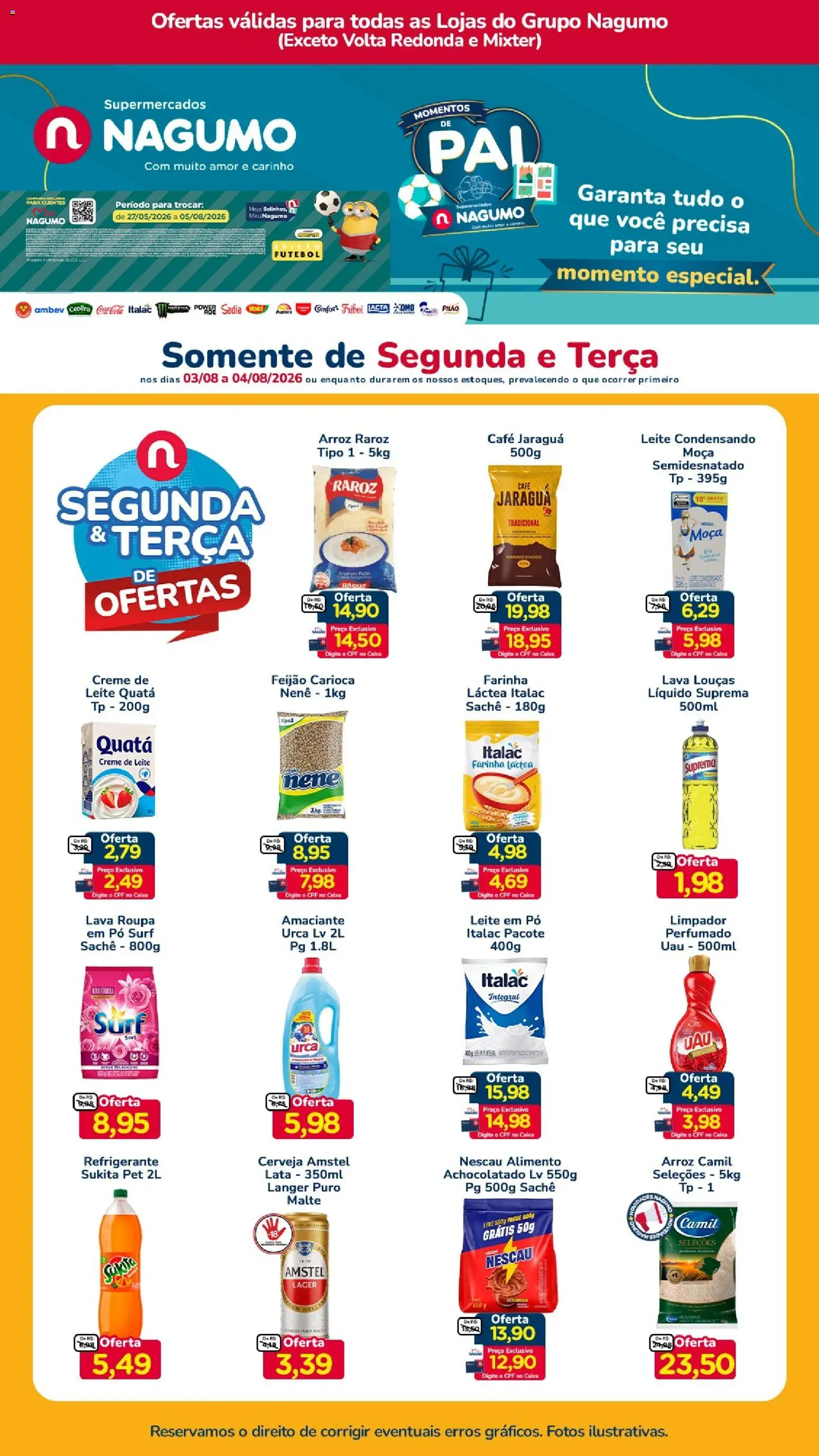 Pré-Visualização do folheto "Nagumo ofertas Segunda e Terça" da loja Nagumo válido a partir de 03/08/2026