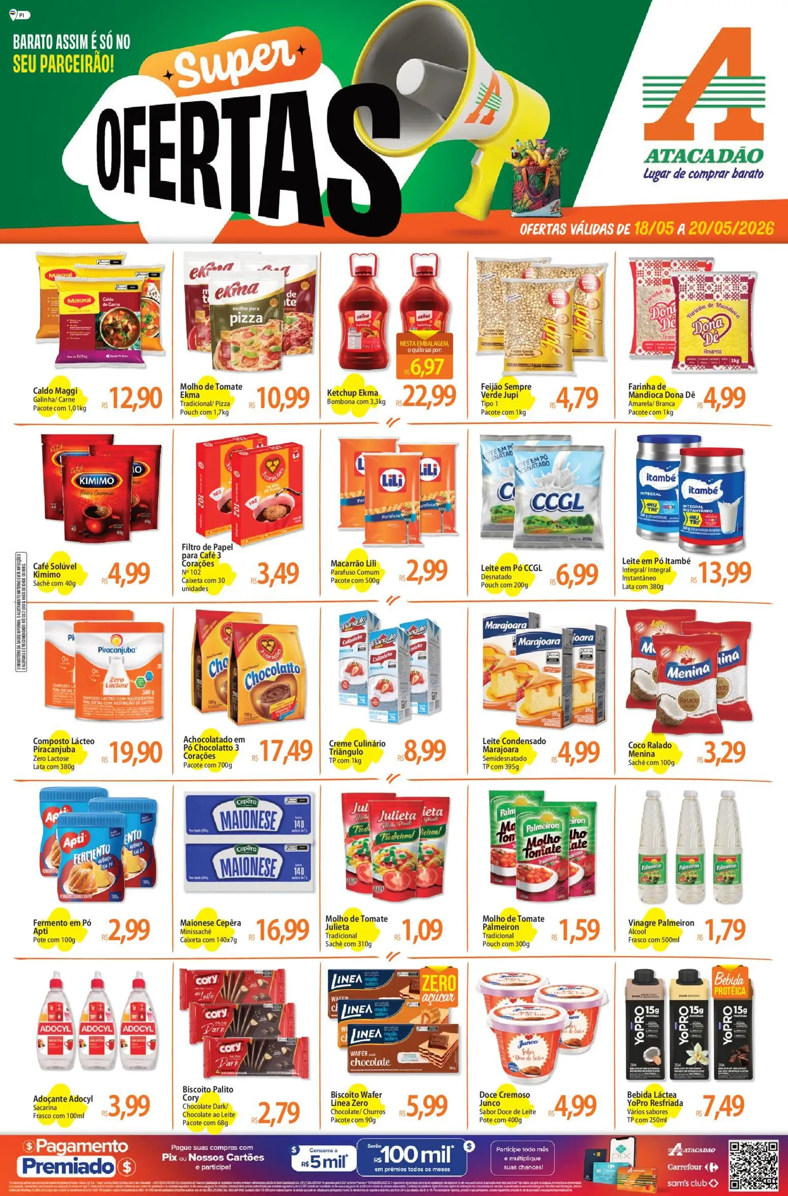 Pré-Visualização do folheto "Atacadão ofertas - PI" da loja Atacadão válido a partir de 18/05/2026