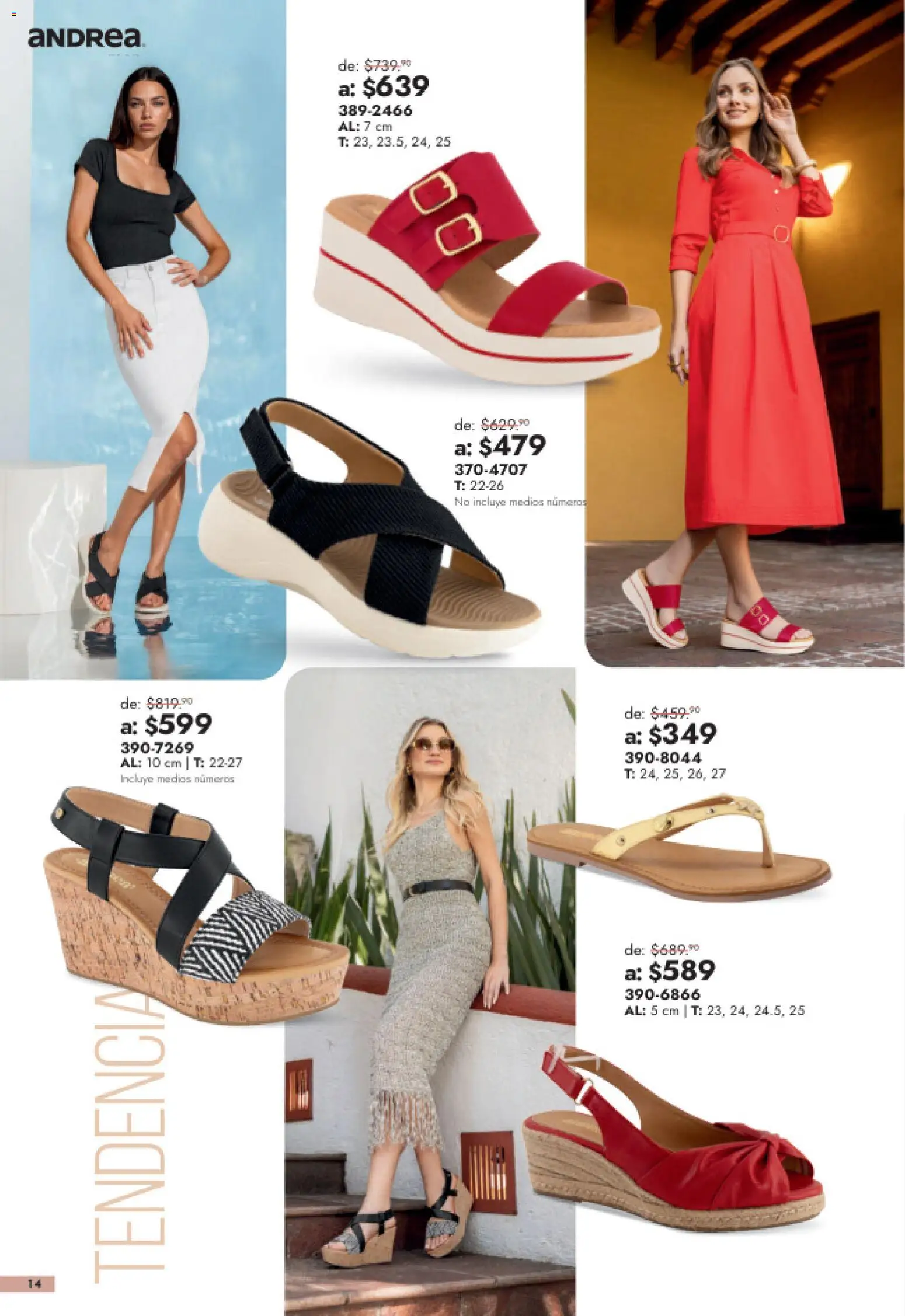 Vista previa las ofertas de la tienda Andrea - Andrea catálogo Outlet desde el 26/07/2026 