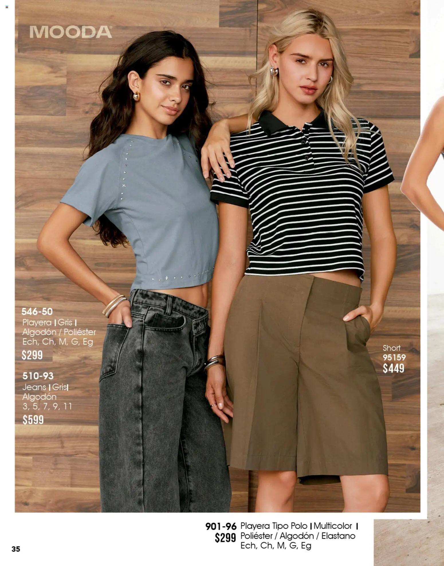 Vista previa las ofertas de la tienda Cklass - Cklass catálogo Mooda desde el 08/07/2026 - Playera, Short, Algodón