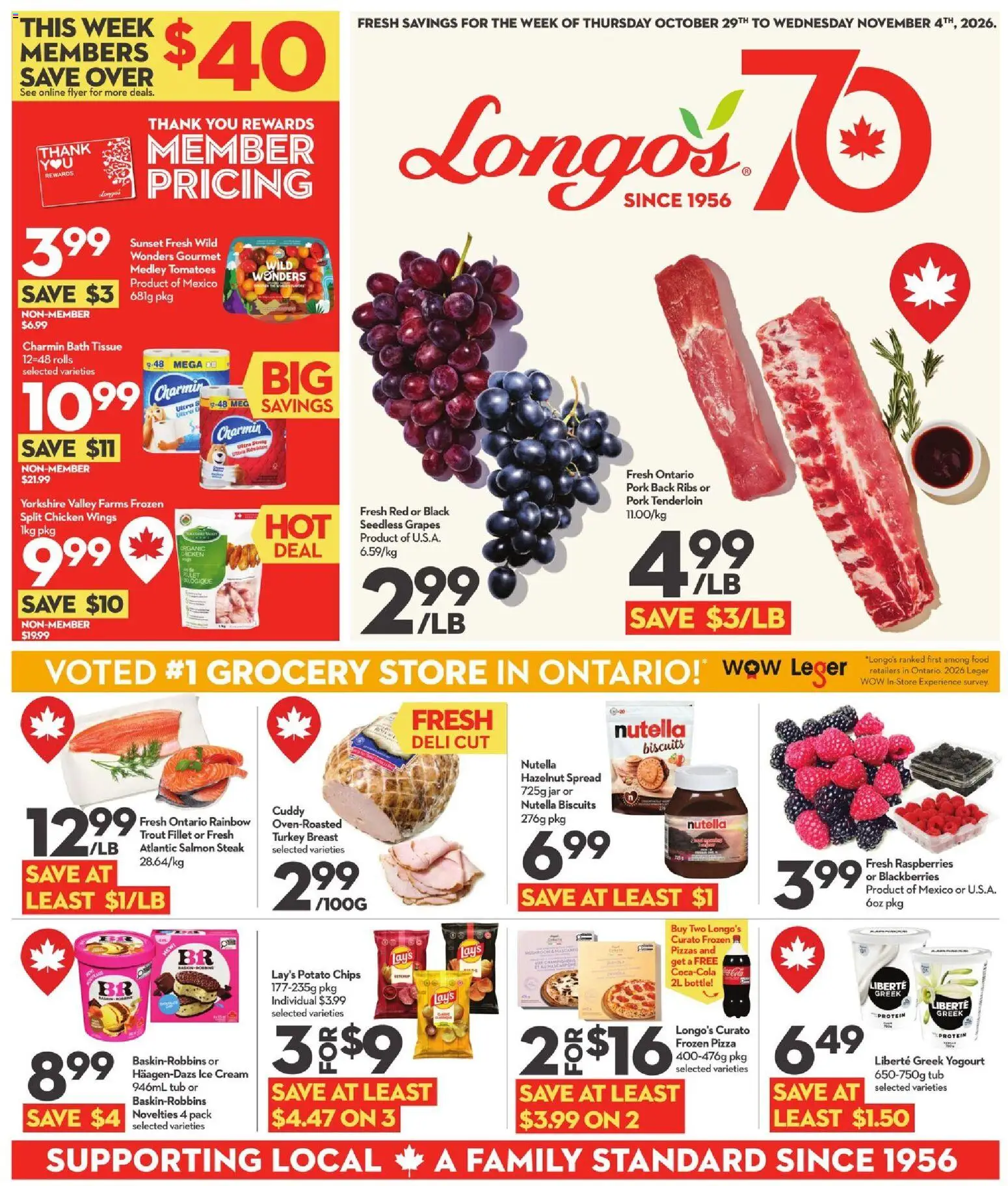 Preview of leaflet Longo's weekly flyer / circulaire from shop Longo's is valid from Oct 29, 2026