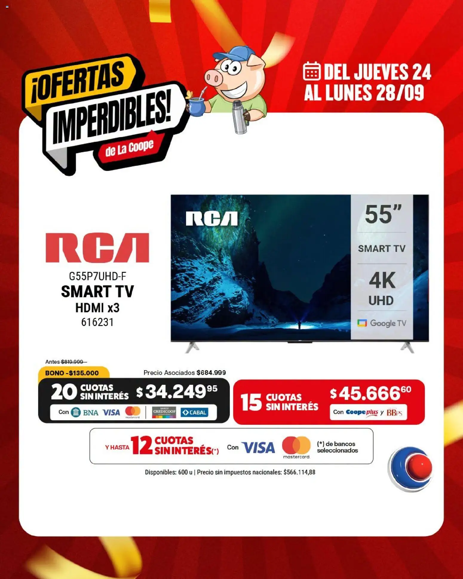 Vista previa del folleto de la tienda Cooperativa Obrera válido desde el 24/09/2026 