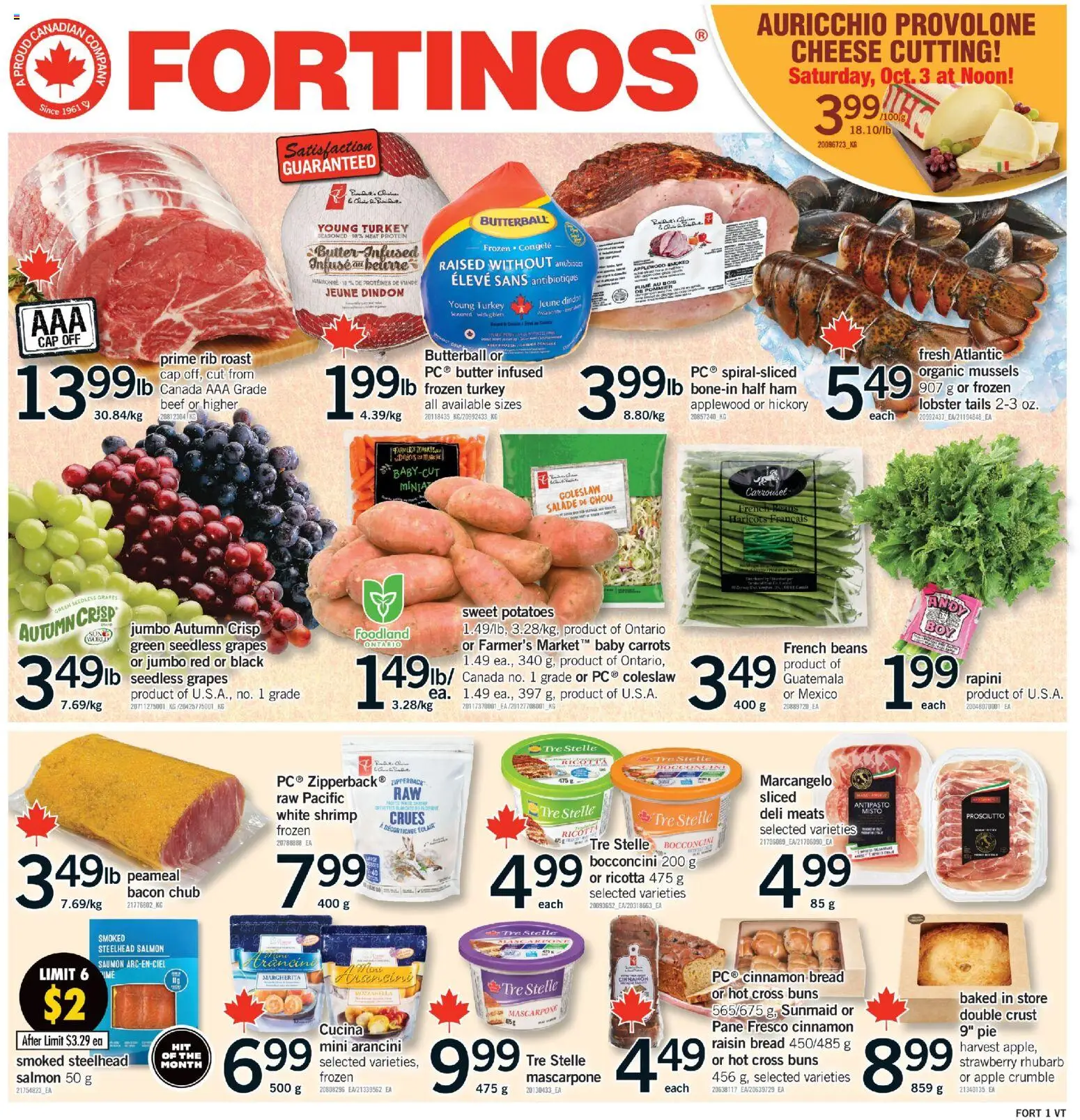 Preview of leaflet Fortinos weekly flyer / circulaire from shop Fortinos is valid from Oct 01, 2026