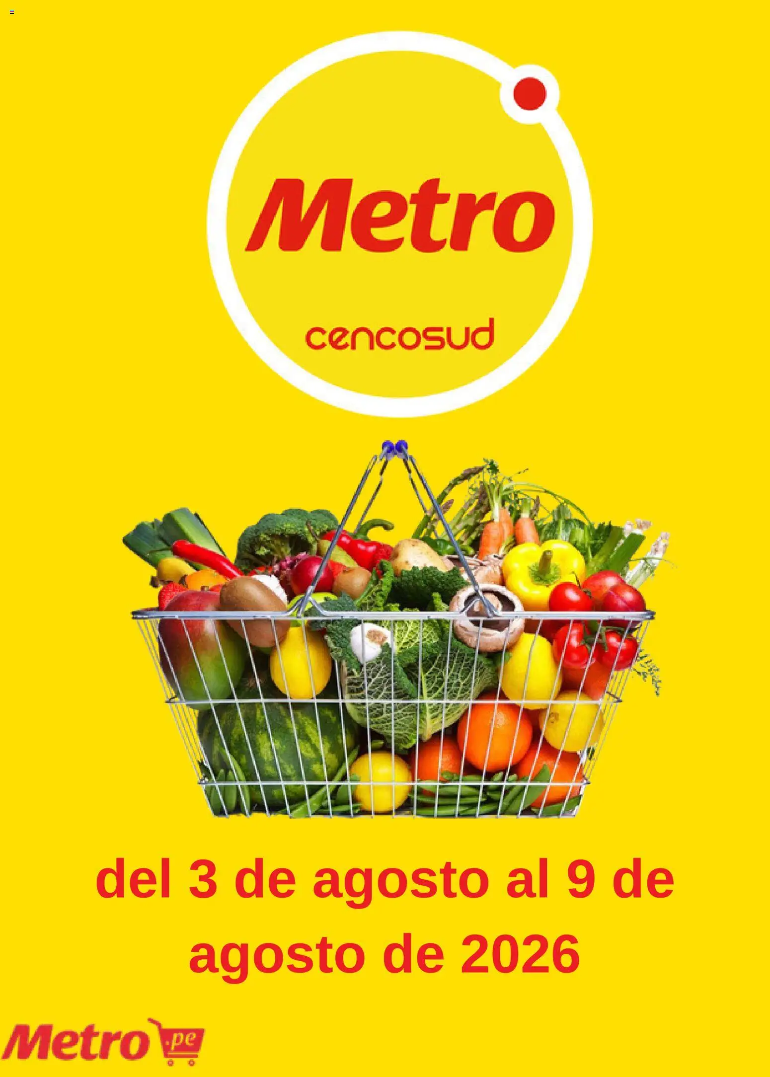 Vista previa de Metro catálogo de la tienda Metro válido desde 03/08/2026