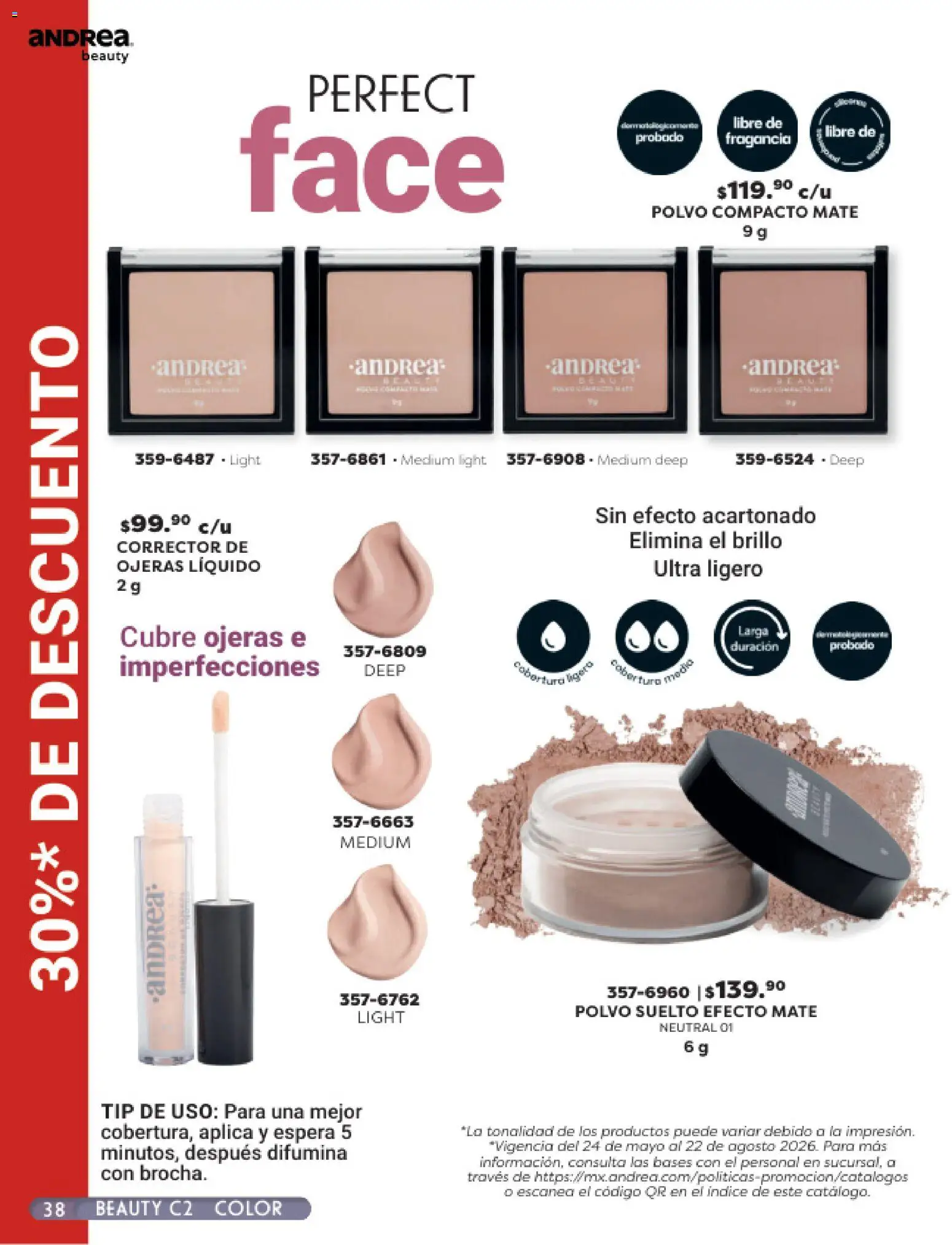 Vista previa las ofertas de la tienda Andrea - Andrea catálogo Beauty desde el 24/05/2026 