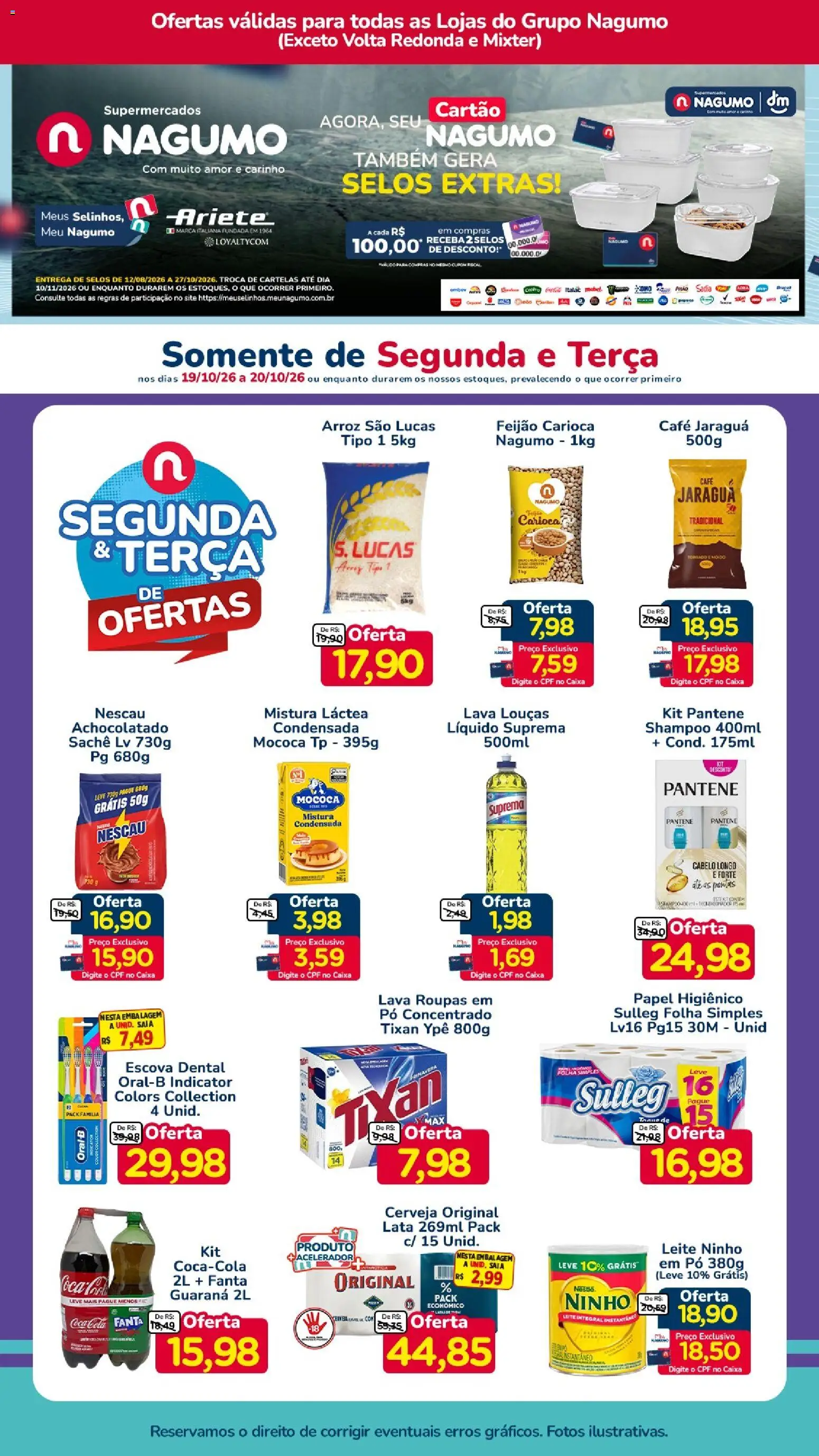 Pré-Visualização do folheto "Nagumo ofertas Segunda e Terça" da loja Nagumo válido a partir de 19/10/2026