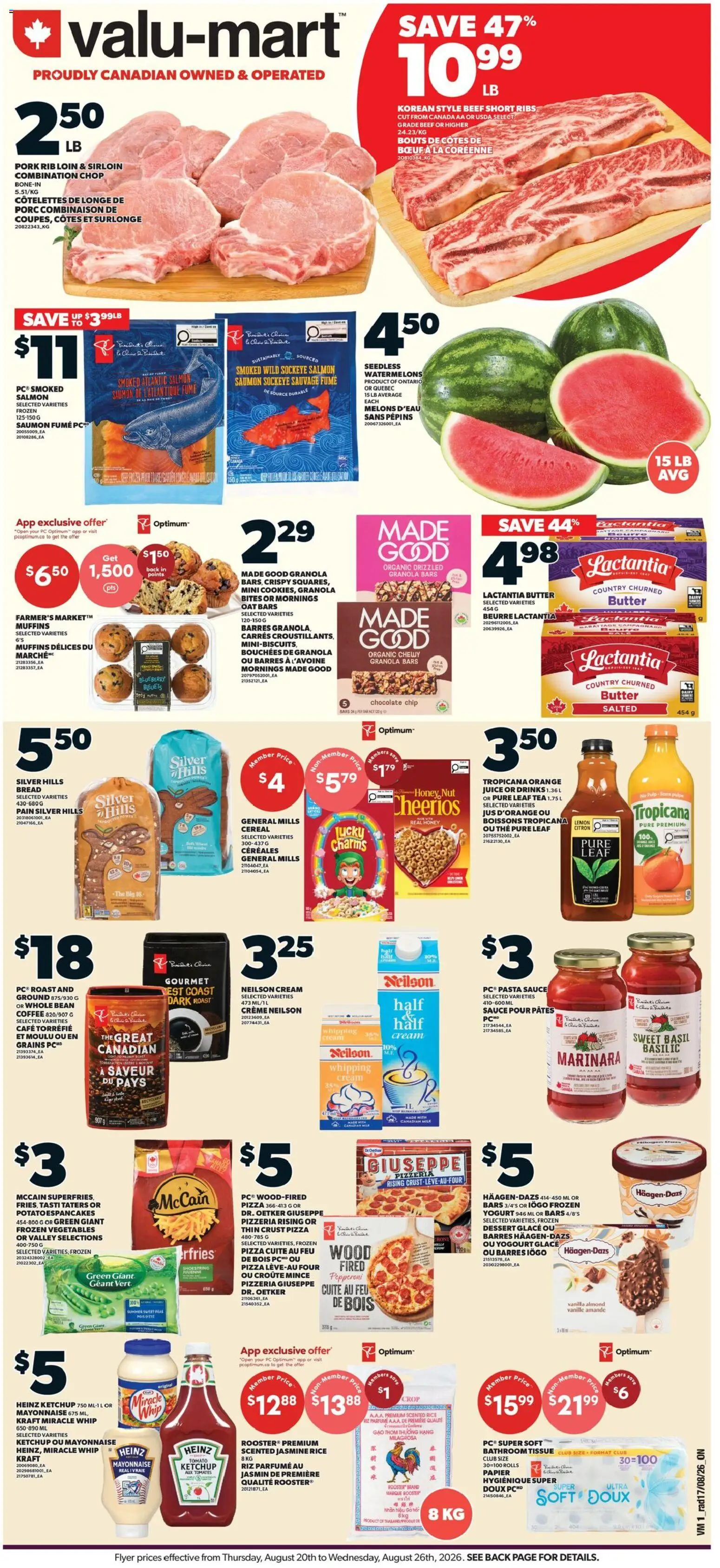 Preview of leaflet Valu Mart weekly flyer from shop Valu Mart is valid from Aug 20, 2026