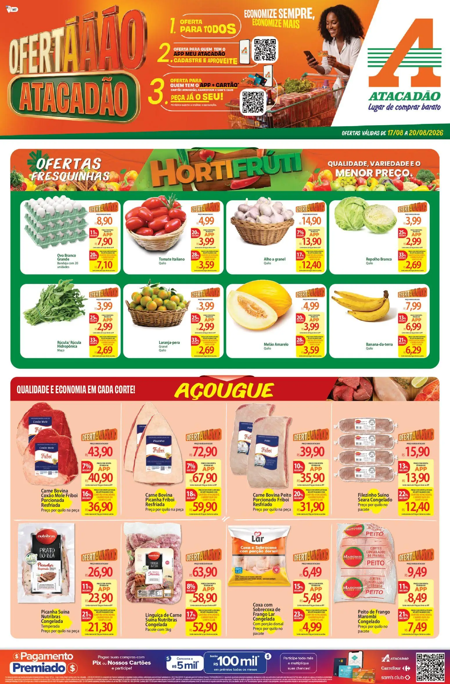 Pré-Visualização do folheto "Atacadão ofertas - MT" da loja Atacadão válido a partir de 17/08/2026