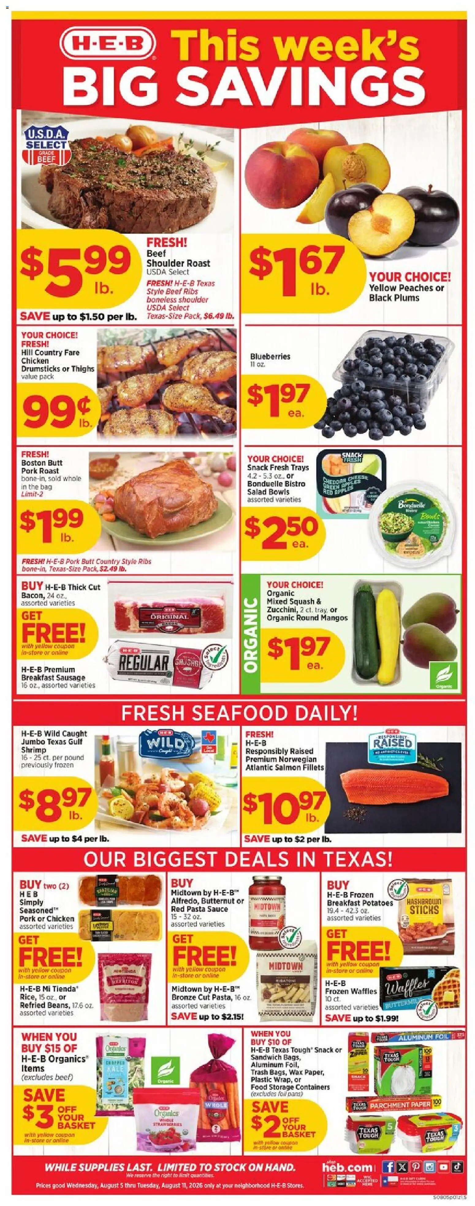 Ad Preview of H-E-B H-E-B Weekly Ad from 08/05/2026
