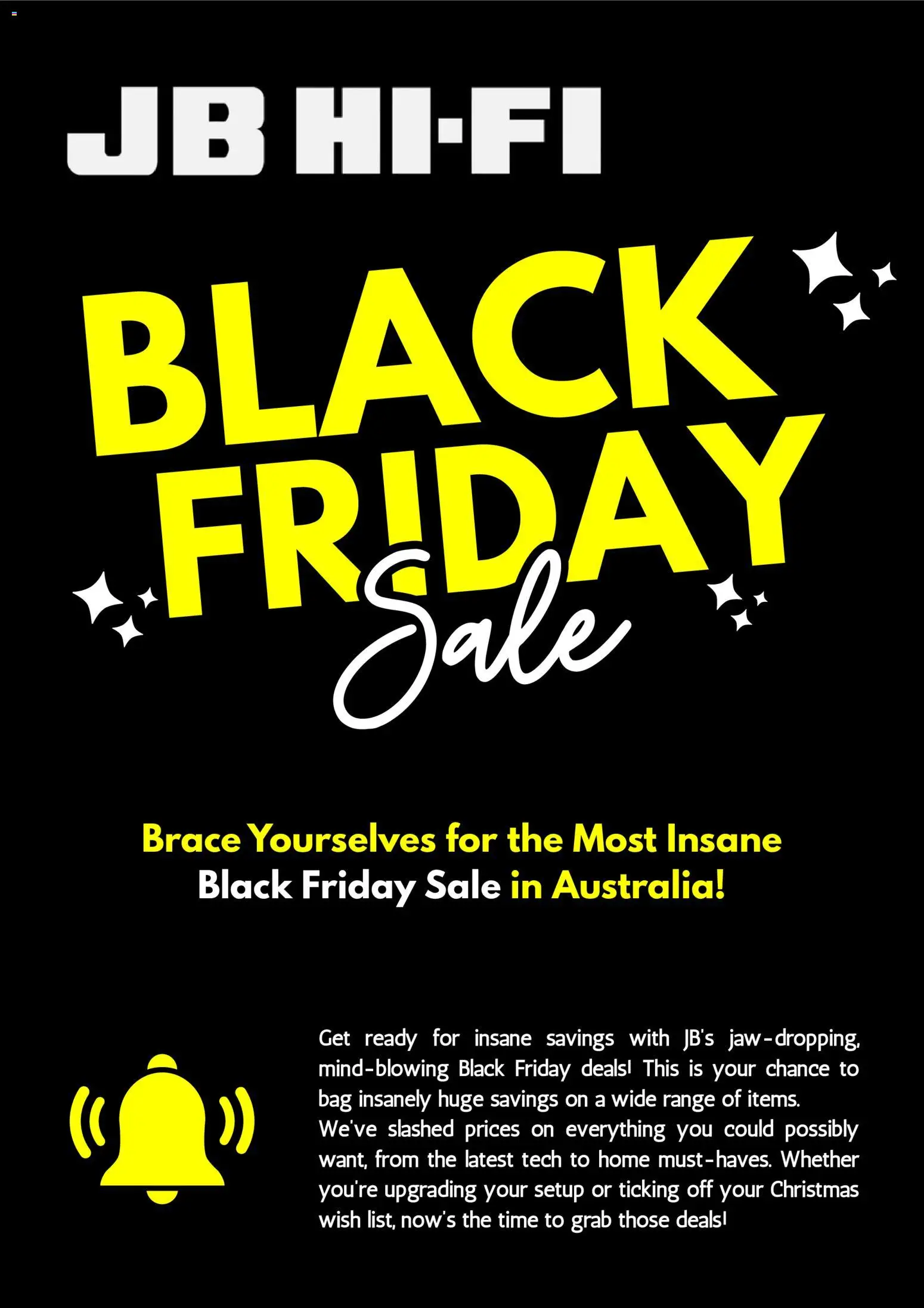 Preview of catalogue JB Hi-Fi Black Friday Notice from shop JB Hi-Fi valid 08/10/2026