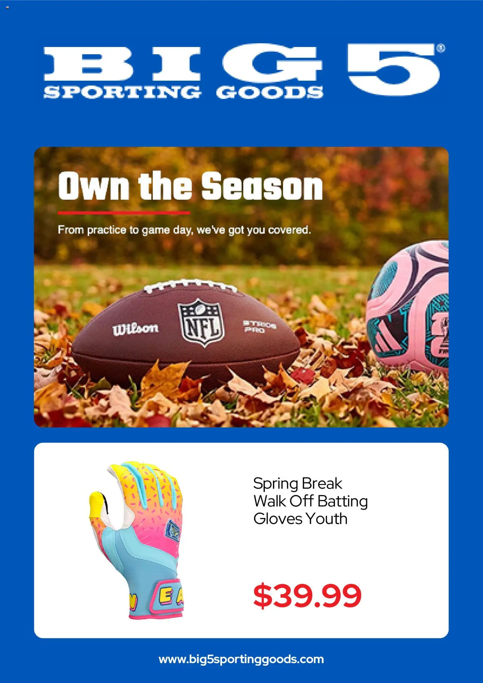 Ad Preview of Big 5 Sporting Goods Big 5 Sporting Goods Weekly Ad from 10/19/2026