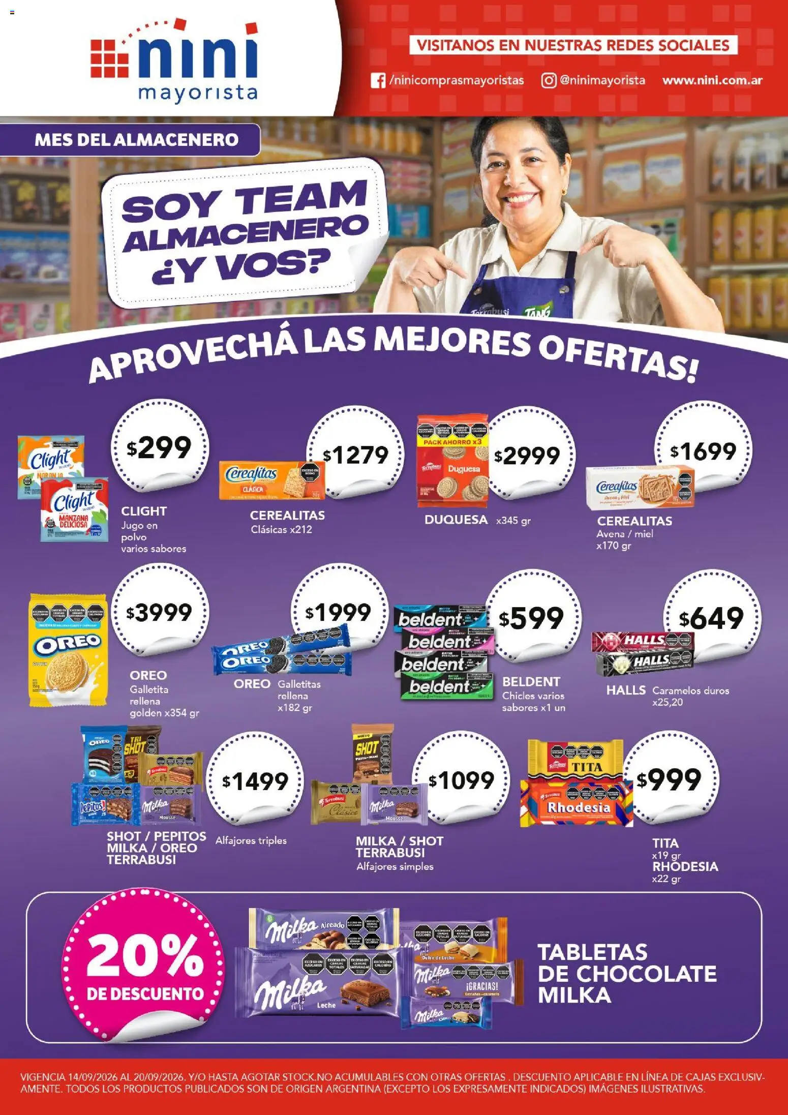 Vista previa del folleto de la tienda NINI Mayorista válido desde el 14/09/2026 