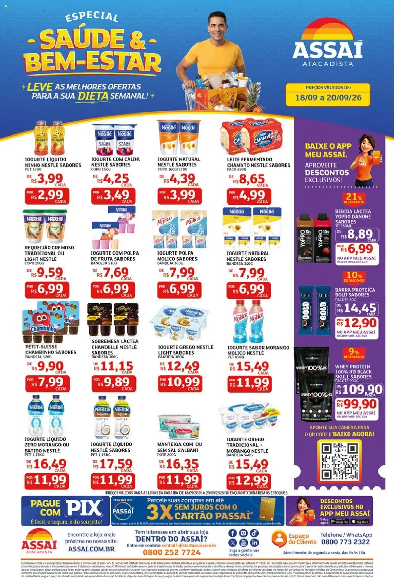 Pré-Visualização do folheto "Assaí Atacadista ofertas - PB" da loja Assaí Atacadista válido a partir de 18/09/2026
