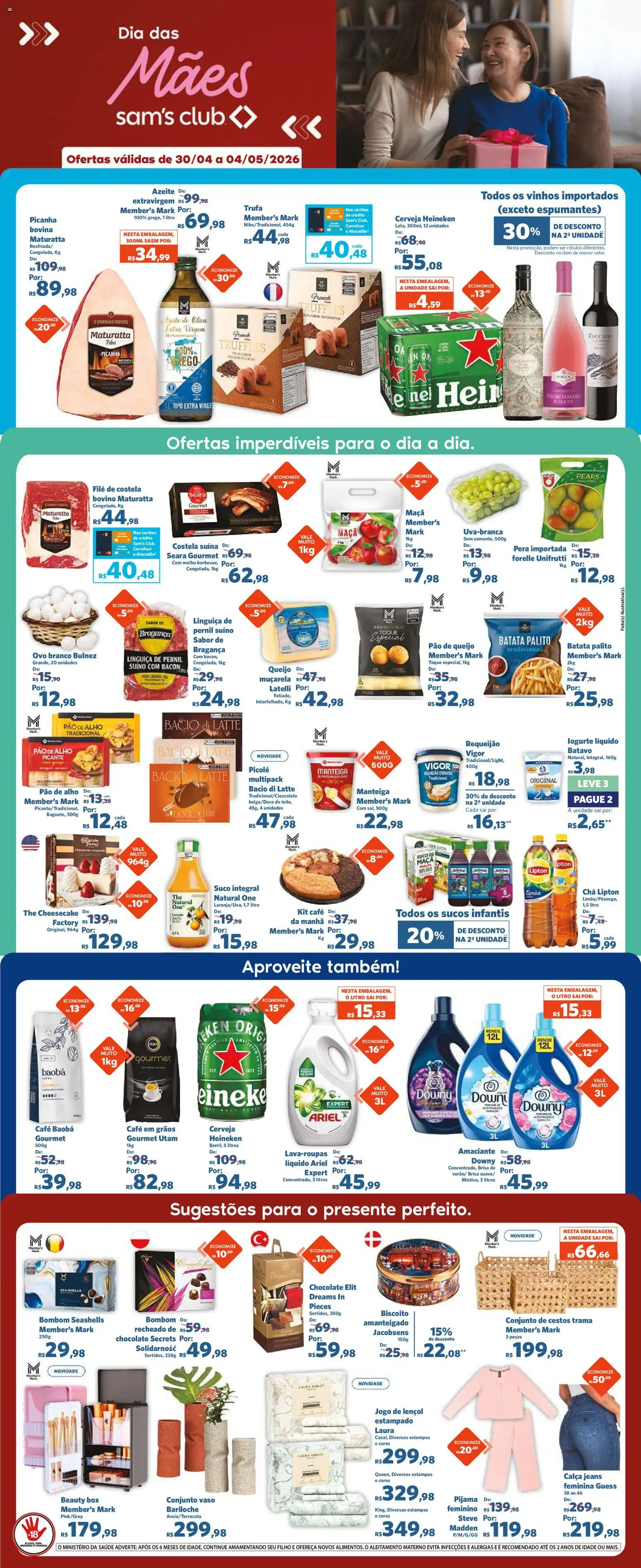 Pré-Visualização do folheto "Sam's Club ofertas FDS" da loja Sam's Club válido a partir de 30/04/2026