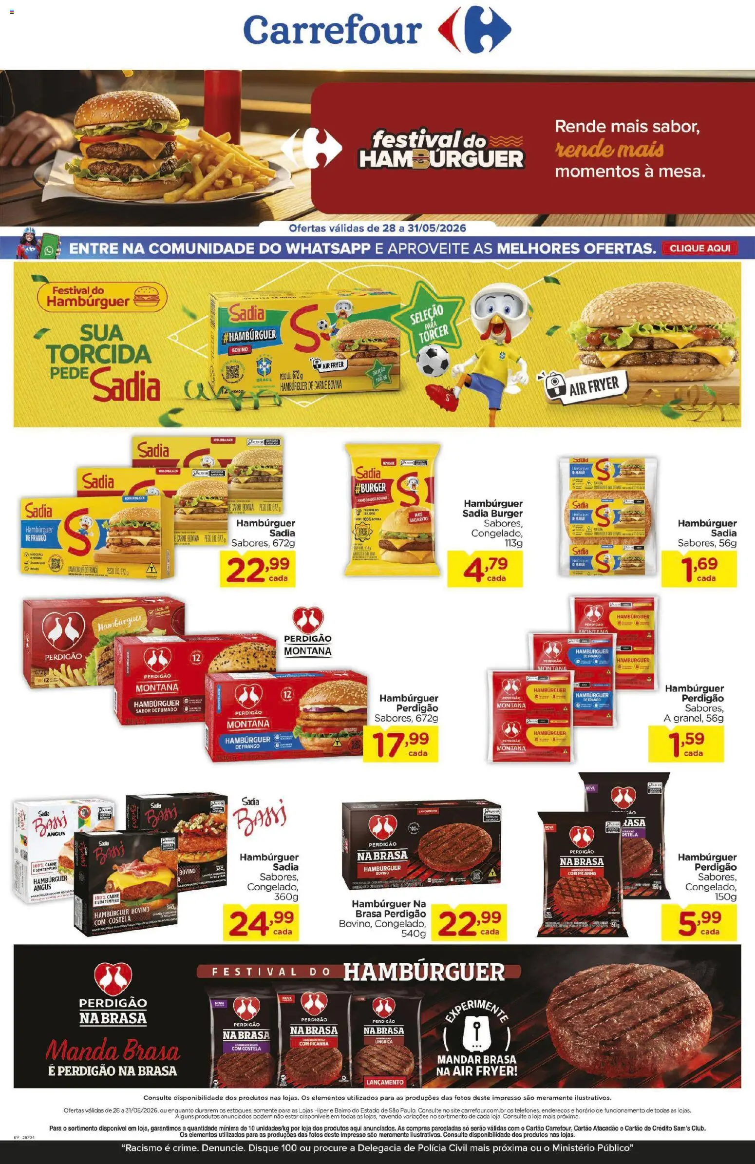 Pré-Visualização do folheto "Carrefour ofertas Festival do Hambúrguer" da loja Carrefour válido a partir de 28/05/2026