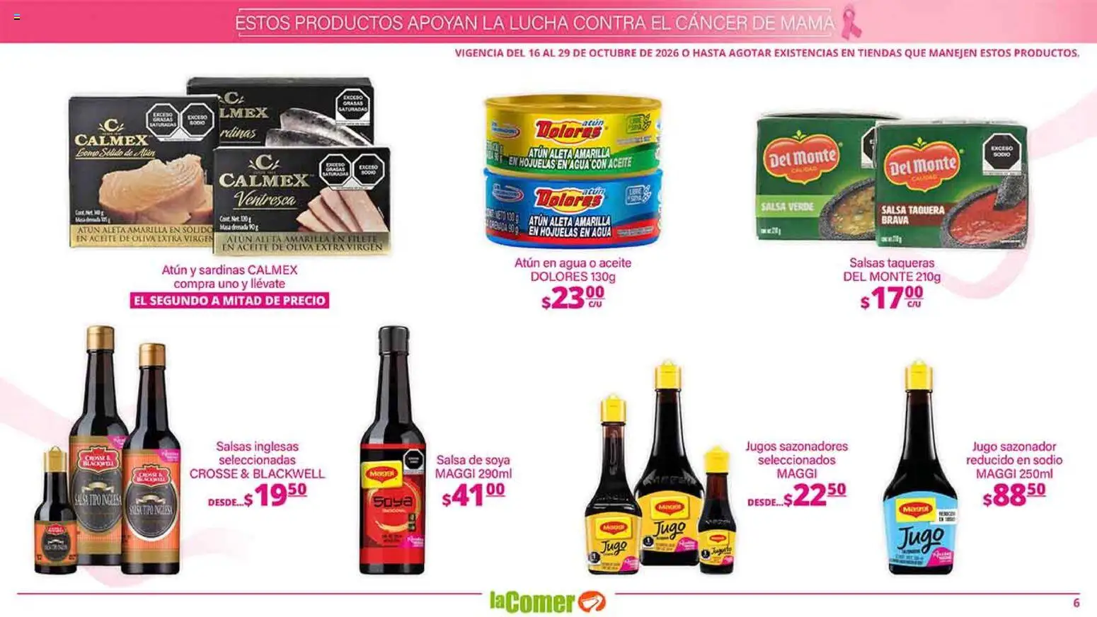 Vista previa las ofertas de la tienda La Comer - La Comer folleto es la tienda rosa desde el 16/10/2026 