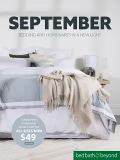 Preview of catalogue Bed Bath and Beyond catalogue from shop Bed Bath and Beyond valid 7 Sept 2026