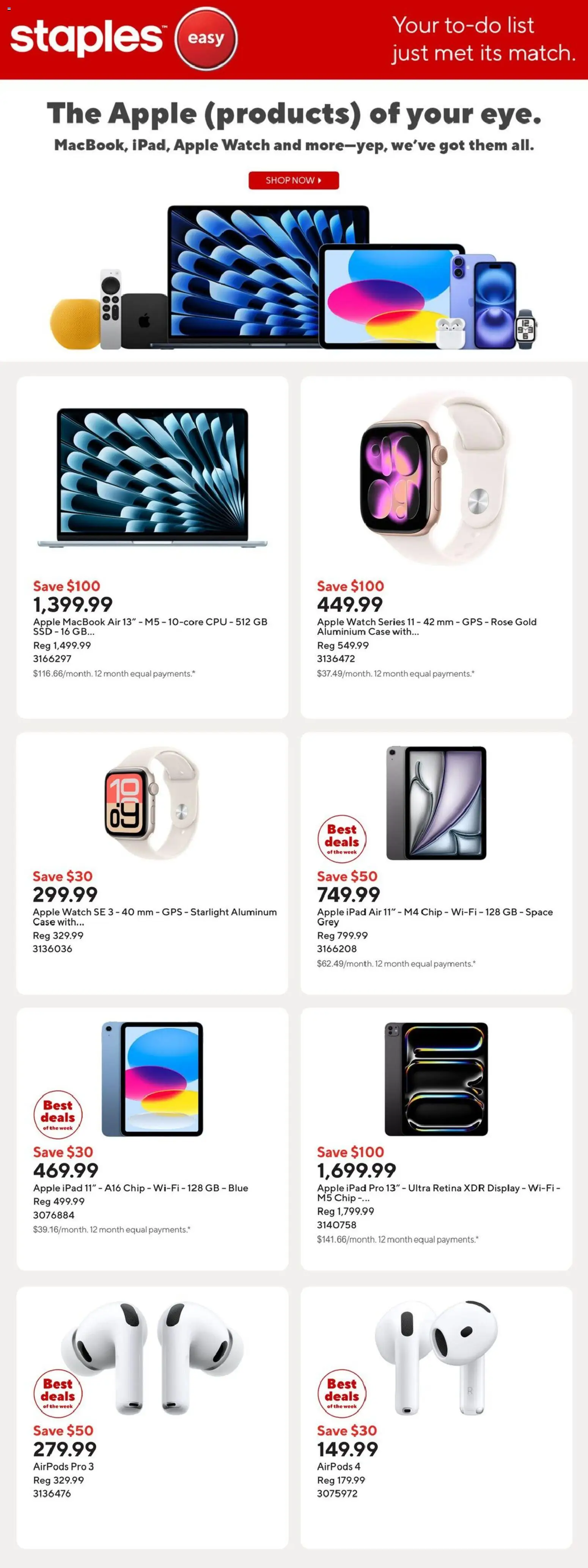 Preview of leaflet Staples weekly flyer / circulaire from shop Staples is valid from May 01, 2026