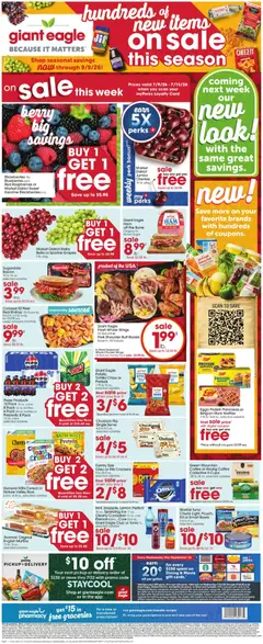 Ad Preview of Giant Eagle Giant Eagle Weekly Ad from 07/09/2026