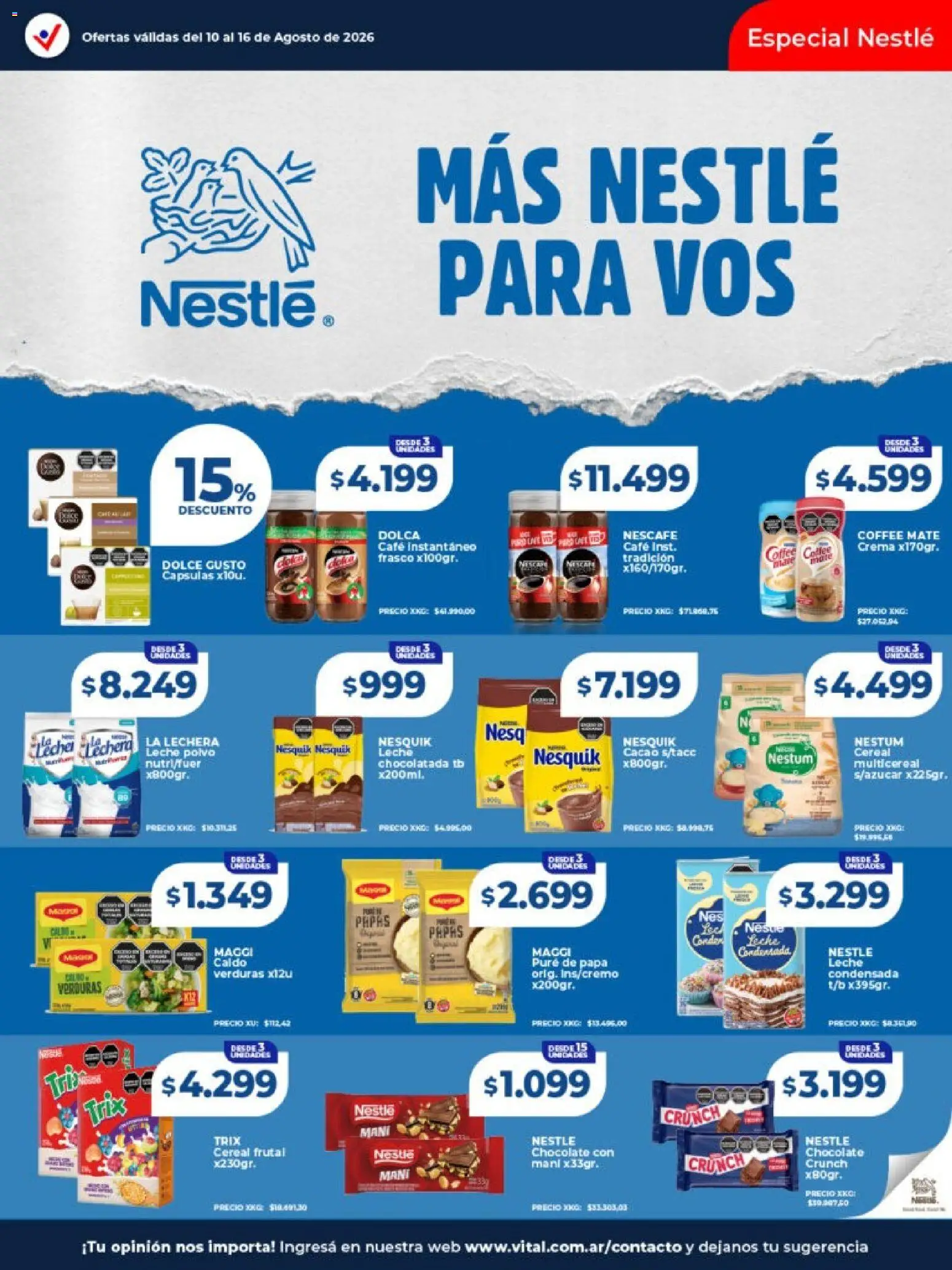 Vista previa del folleto de la tienda Vital válido desde el 10/08/2026 