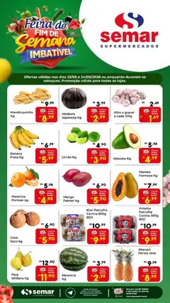 Pré-Visualização do folheto "Semar Supermercado ofertas Feira" da loja Semar Supermercado válido a partir de 23/05/2026
