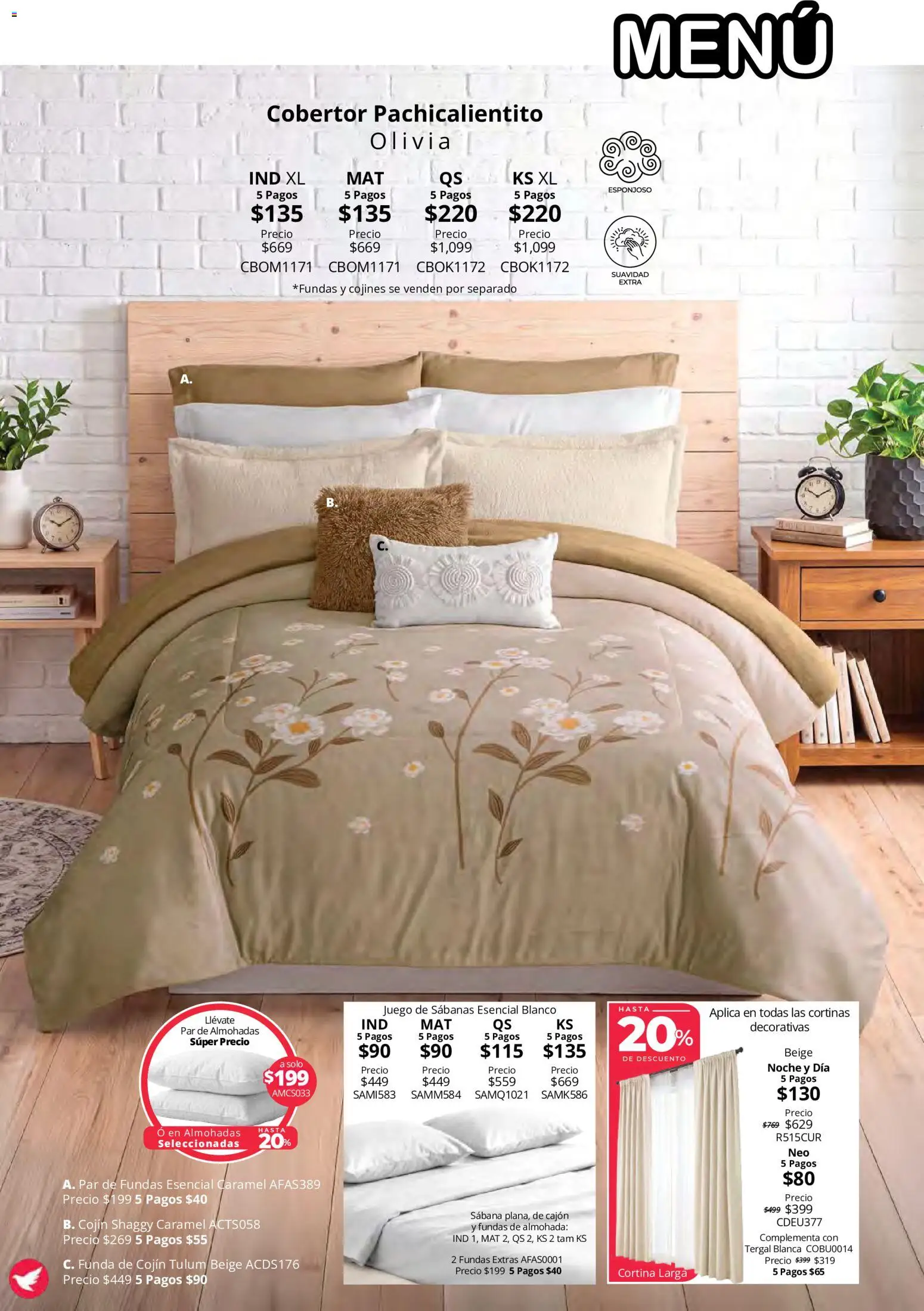 Vista previa las ofertas de la tienda Colchas Concord - Colchas Concord catálogo Colección Cobertor Calor de Hogar desde el 15/10/2026 