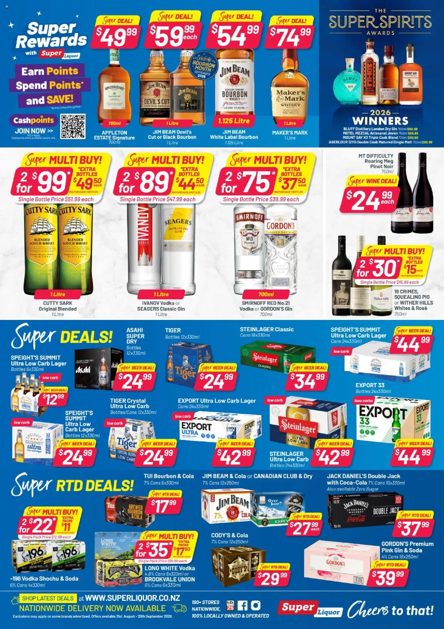 Preview of catalogue Super Liquor catalogue from shop Super Liquor valid 31 Aug 2026