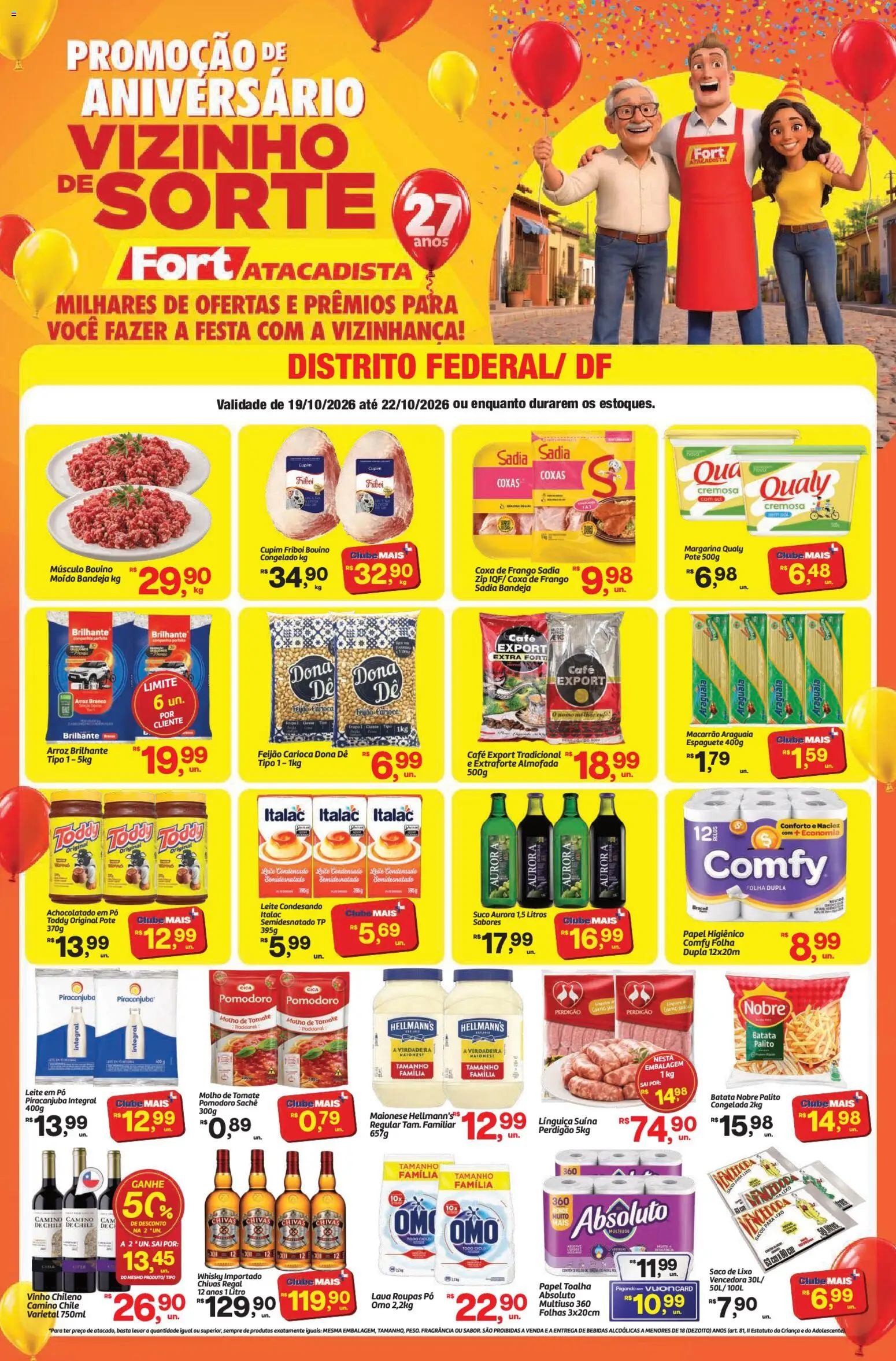 Pré-Visualização do folheto "Fort Atacadista - Ofertas da semana" da loja Fort Atacadista válido a partir de 19/10/2026