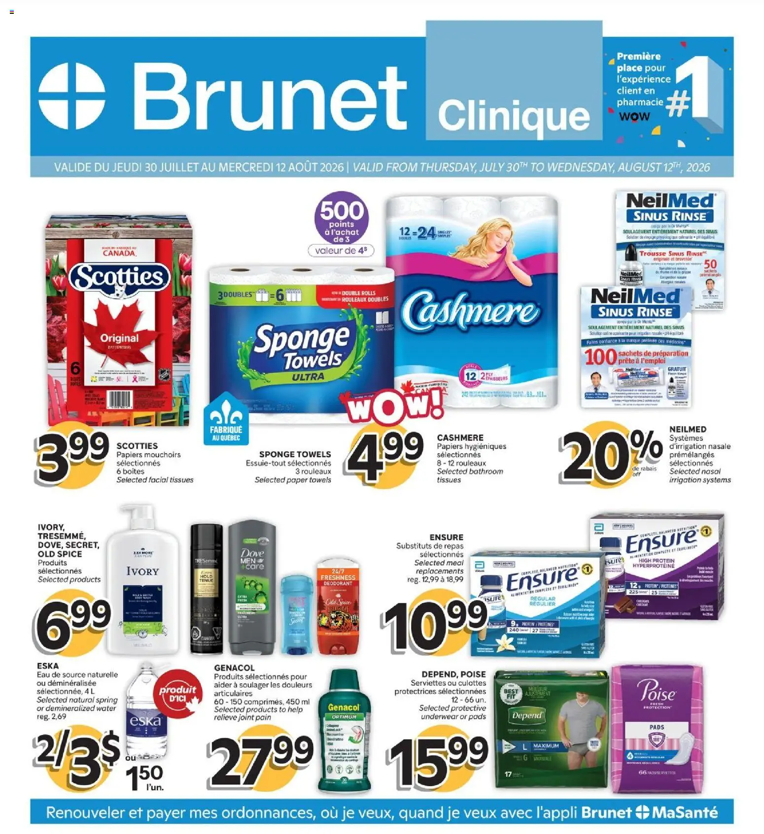 Preview of leaflet Brunet flyer - Clinique from shop Brunet is valid from Jul 30, 2026