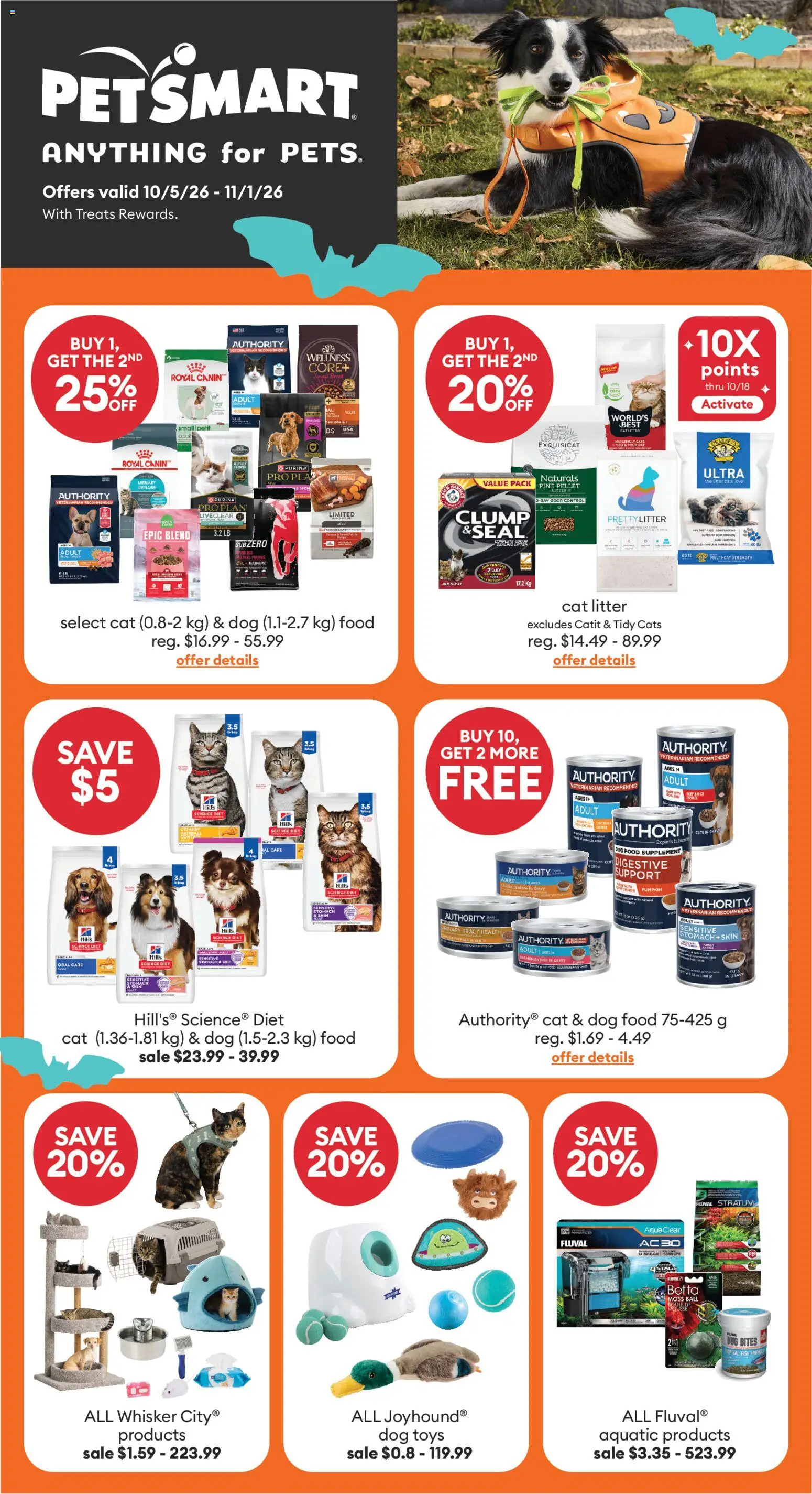 Preview of leaflet Petsmart weekly flyer / circulaire from shop Petsmart is valid from Oct 05, 2026