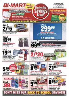 Ad Preview of Bi-Mart Bi-Mart Membership Saving Book from 08/25/2026