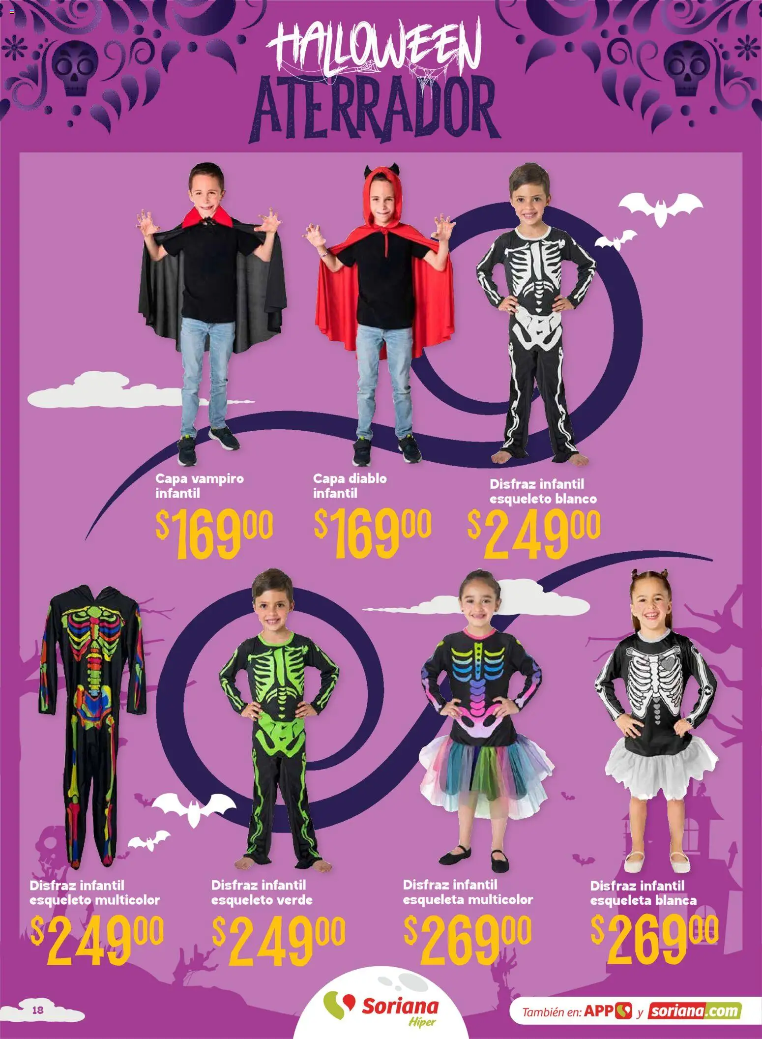 Vista previa las ofertas de la tienda Soriana - Soriana Halloween y Día de muertos Híper Nacional desde el 08/09/2026 