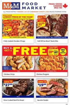 Preview of leaflet M&M Food Market weekly flyer / circulaire from shop M&M Food Market is valid from Jul 30, 2026