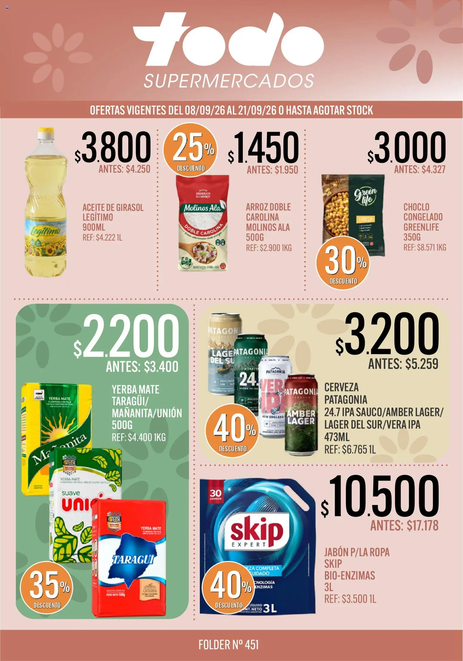 Vista previa del folleto de la tienda Supermercados TODO válido desde el 08/09/2026 