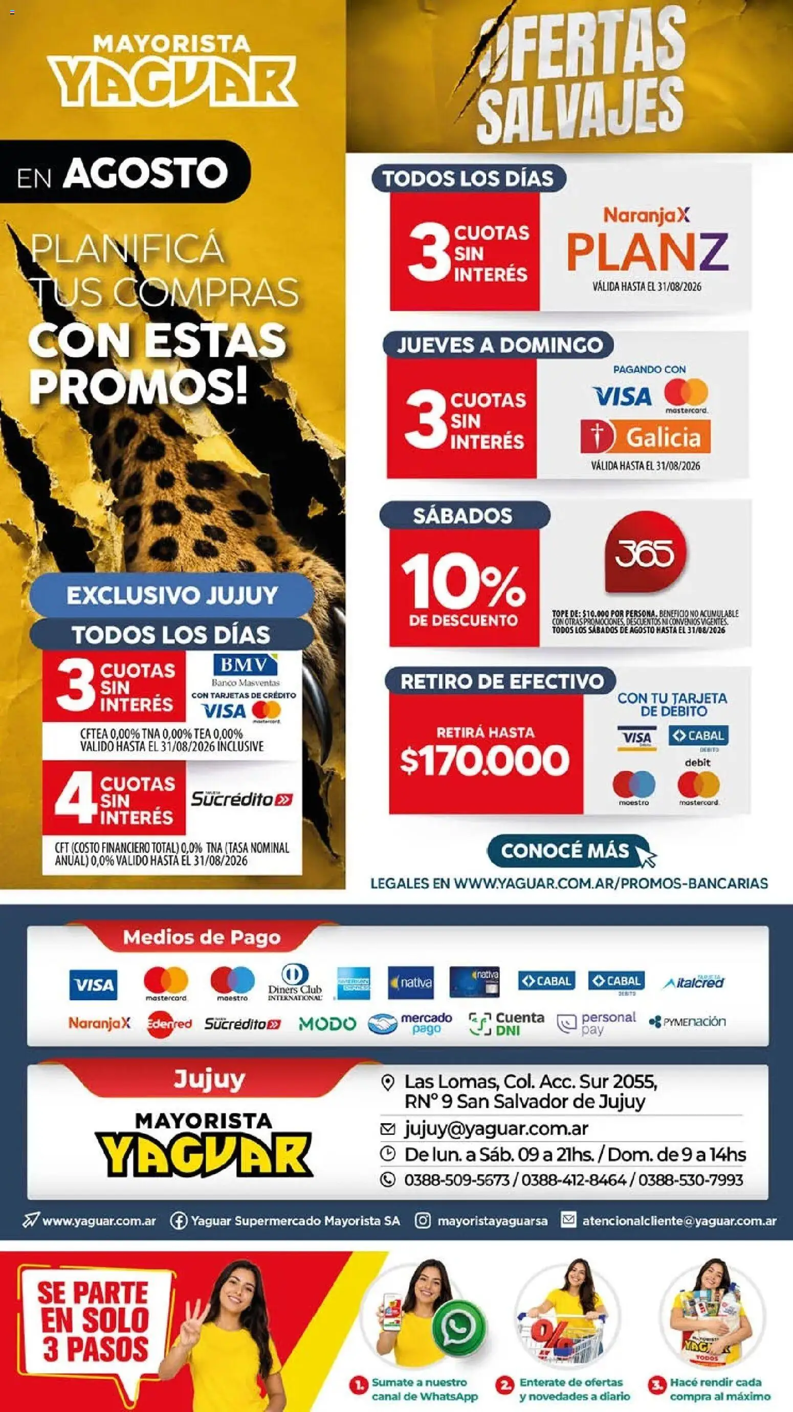 Vista previa del folleto de la tienda Yaguar válido desde el 03/08/2026 