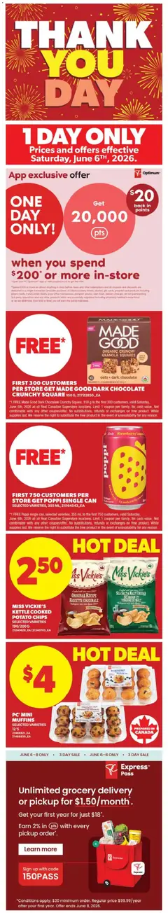 Un aperçu du dépliant Real Canadian Superstore weekly flyer - BC du magasin Real Canadian Superstore est valide à partir 4 juin 2026