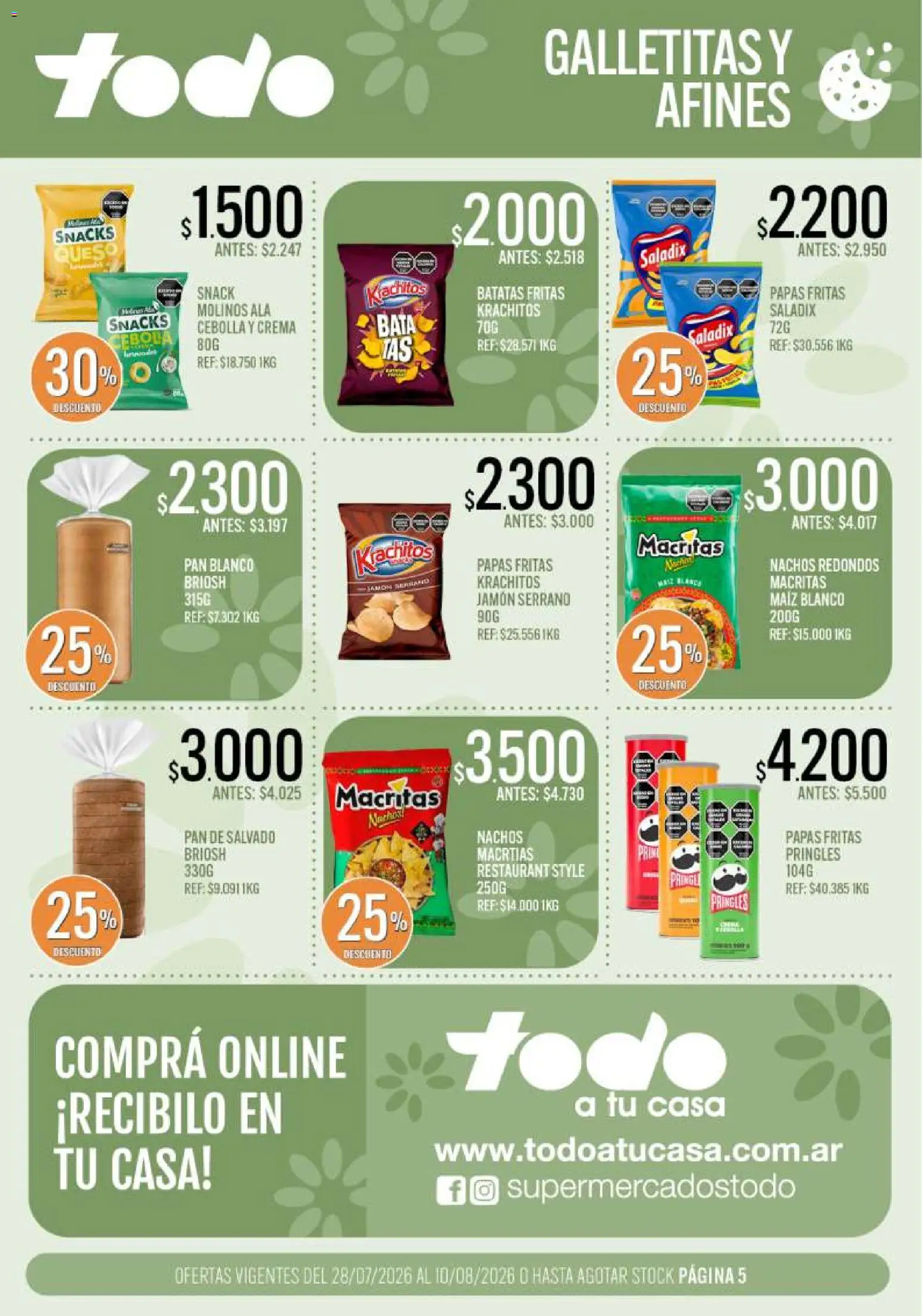 Vista previa del folleto de la tienda Supermercados TODO válido desde el 28/07/2026 