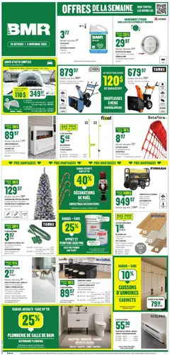 Un aperçu du dépliant BMR weekly flyer / circulaire du magasin BMR est valide à partir 29 oct. 2026