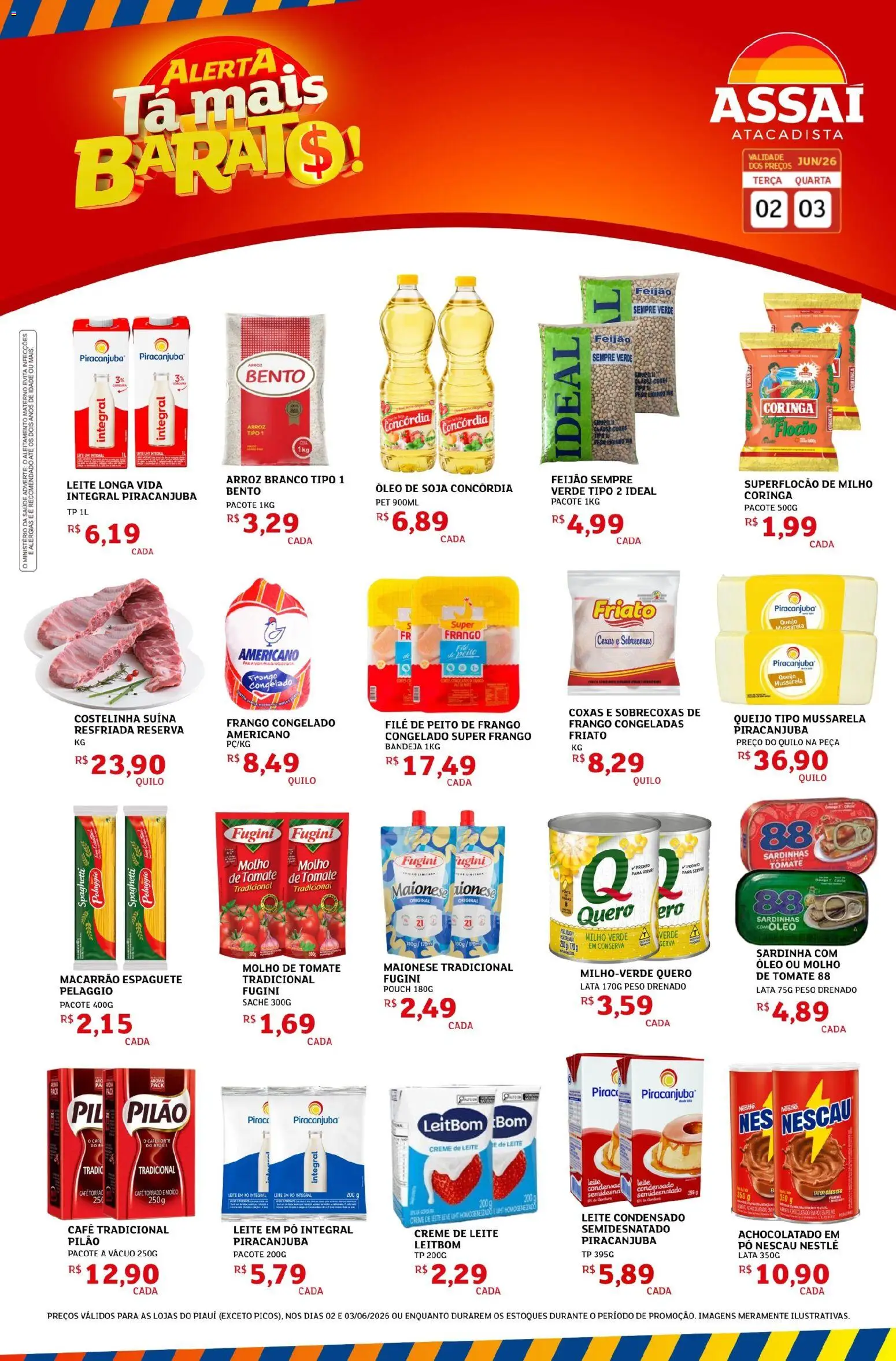 Pré-Visualização do folheto "Assaí Atacadista ofertas - PI" da loja Assaí Atacadista válido a partir de 02/06/2026