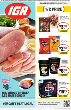 Preview of catalogue IGA catalogue from shop IGA valid 07/10/2026