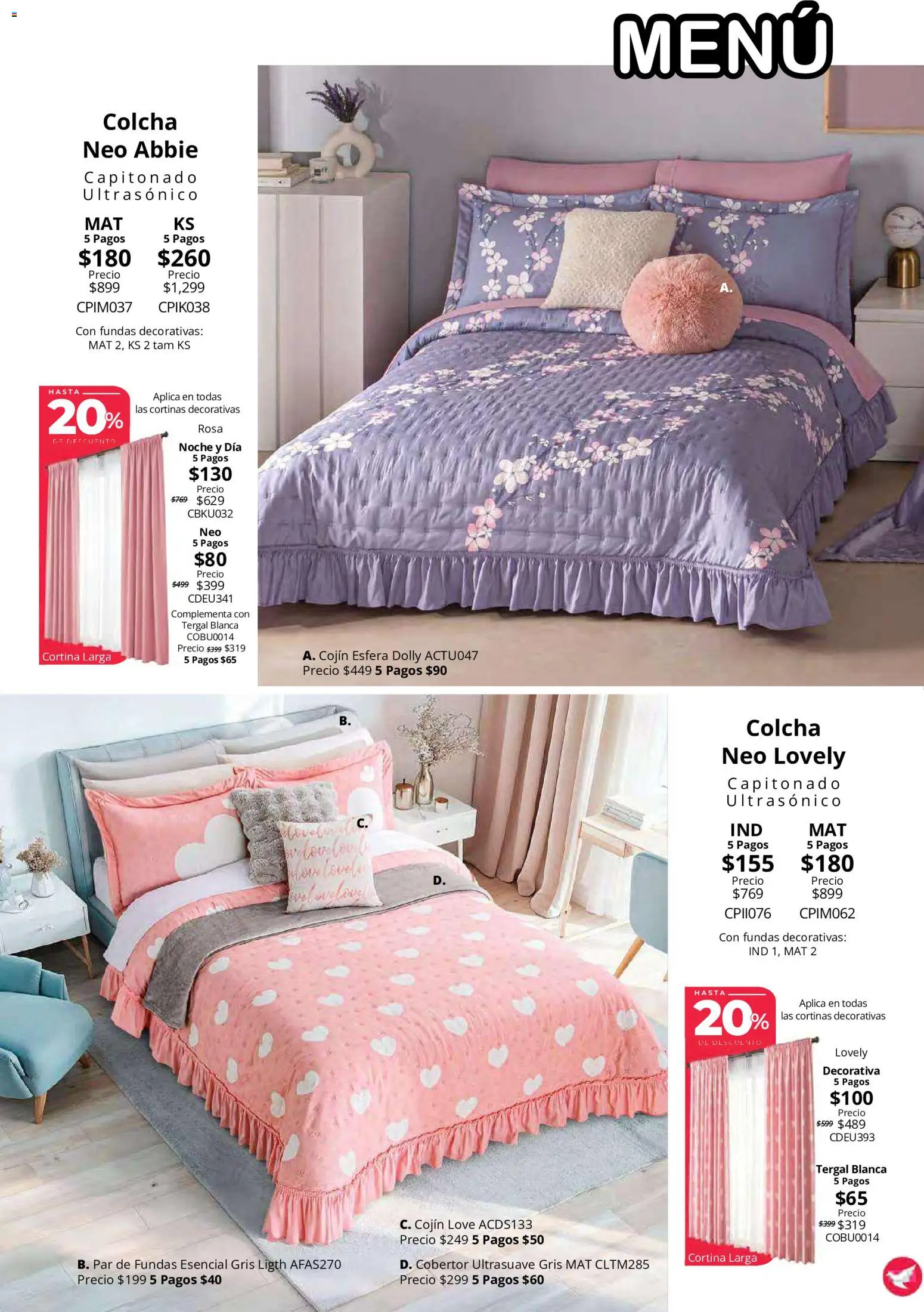 Vista previa las ofertas de la tienda Colchas Concord - Colchas Concord catálogo desde el 15/10/2026 