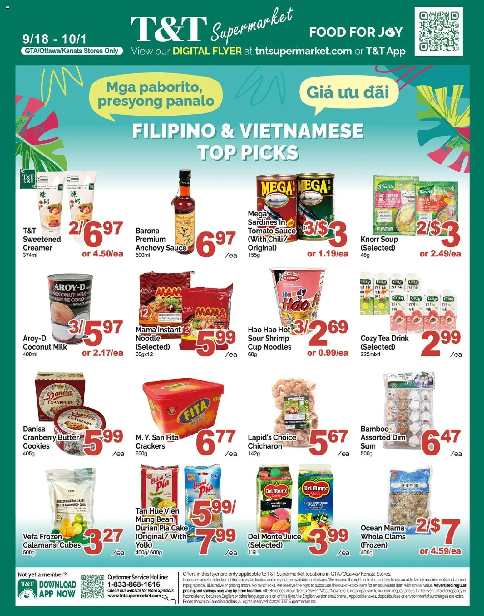 Preview of leaflet Weekly flyer / circulaire from shop T&T Supermarket is valid from Sep 18, 2026