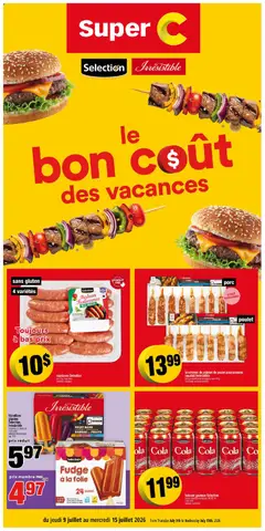 Preview of leaflet Super C circulaire - Le bon coût des vacances from shop Super C is valid from Jul 09, 2026
