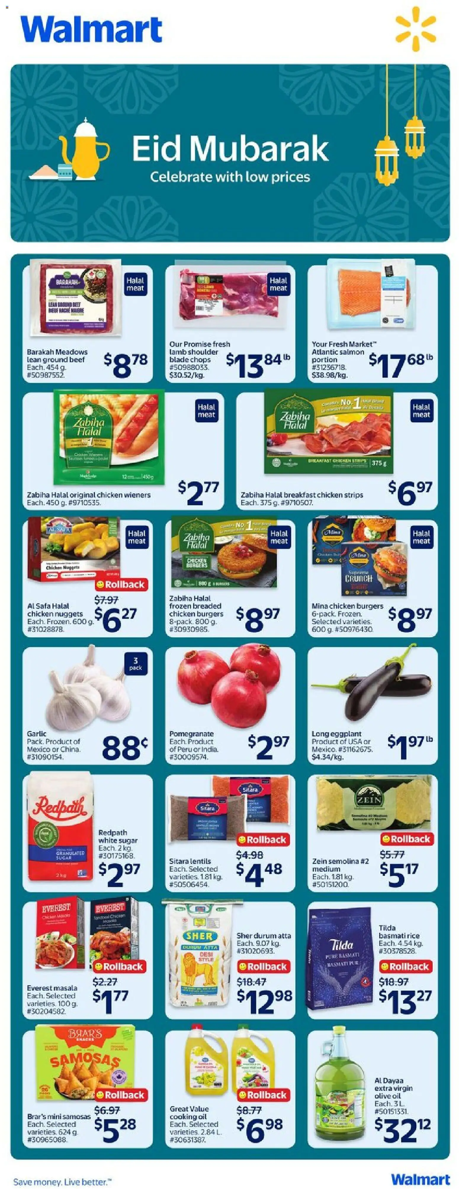 Preview of leaflet Walmart flyer - Eid Mubarak from shop Walmart is valid from May 07, 2026