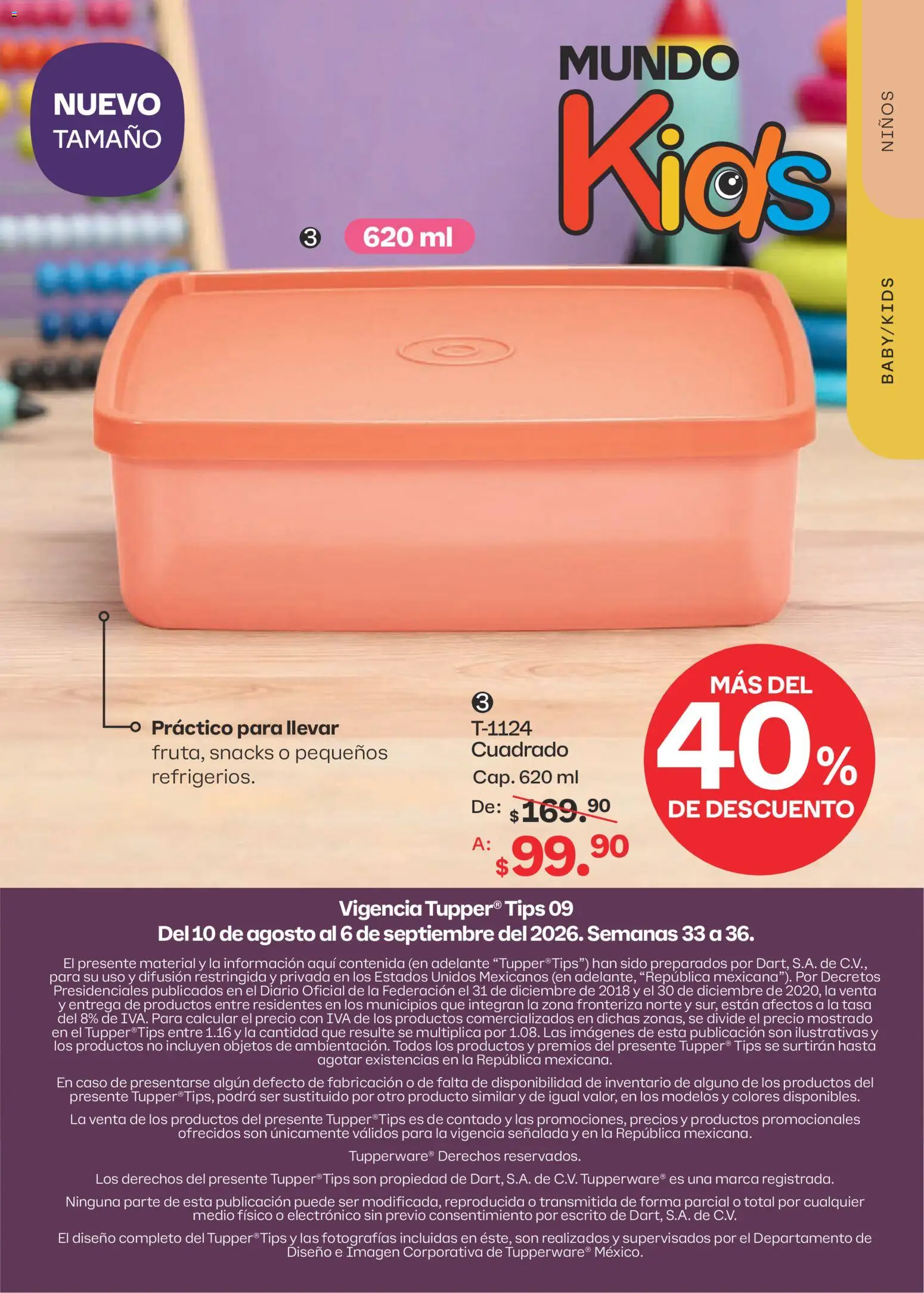 Vista previa las ofertas de la tienda Tupperware - Tupperware catálogo desde el 10/08/2026 