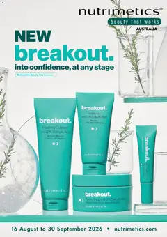 Preview of catalogue Nutrimetics New breakout from shop Nutrimetics valid 16/08/2026