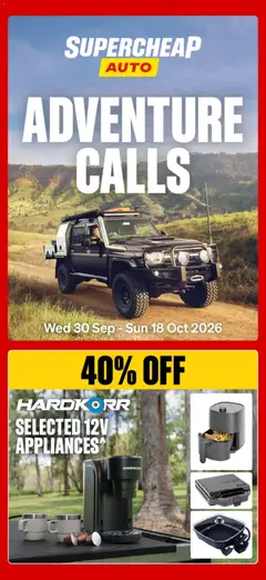 Preview of catalogue Supercheap Auto catalogue from shop Supercheap Auto valid 30/09/2026