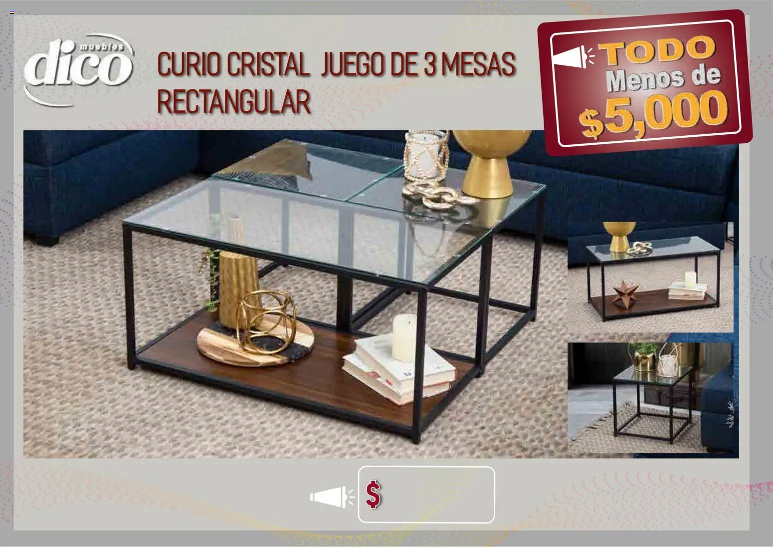 Vista previa las ofertas de la tienda Muebles Dico - Muebles Dico catálogo Todo menos de 5000 Pacifico desde el 09/04/2026 
