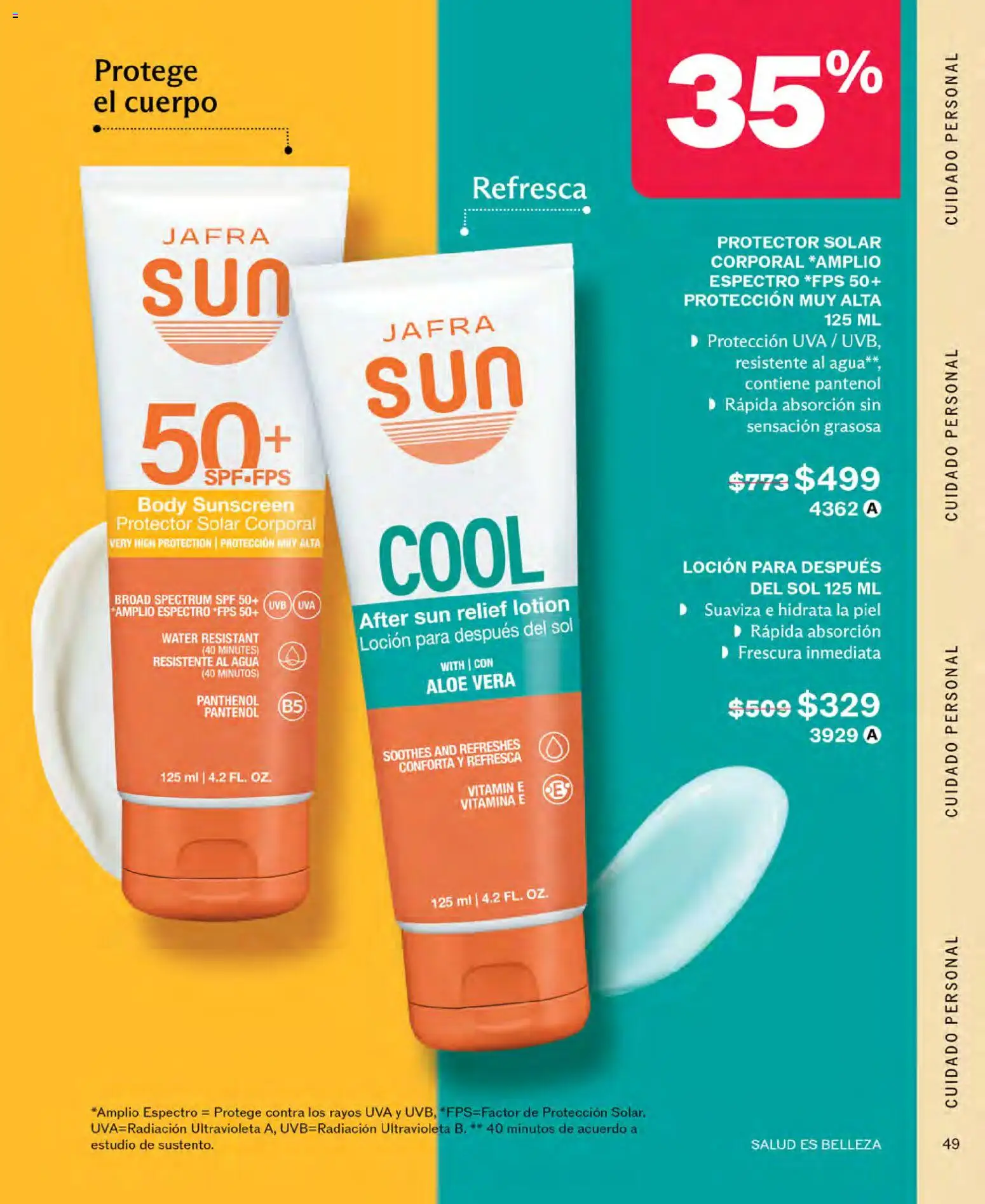 Vista previa las ofertas de la tienda JAFRA - JAFRA catálogo desde el 01/10/2026 - Agua, Protector solar, Uva, Body, Aloe Vera, Loción