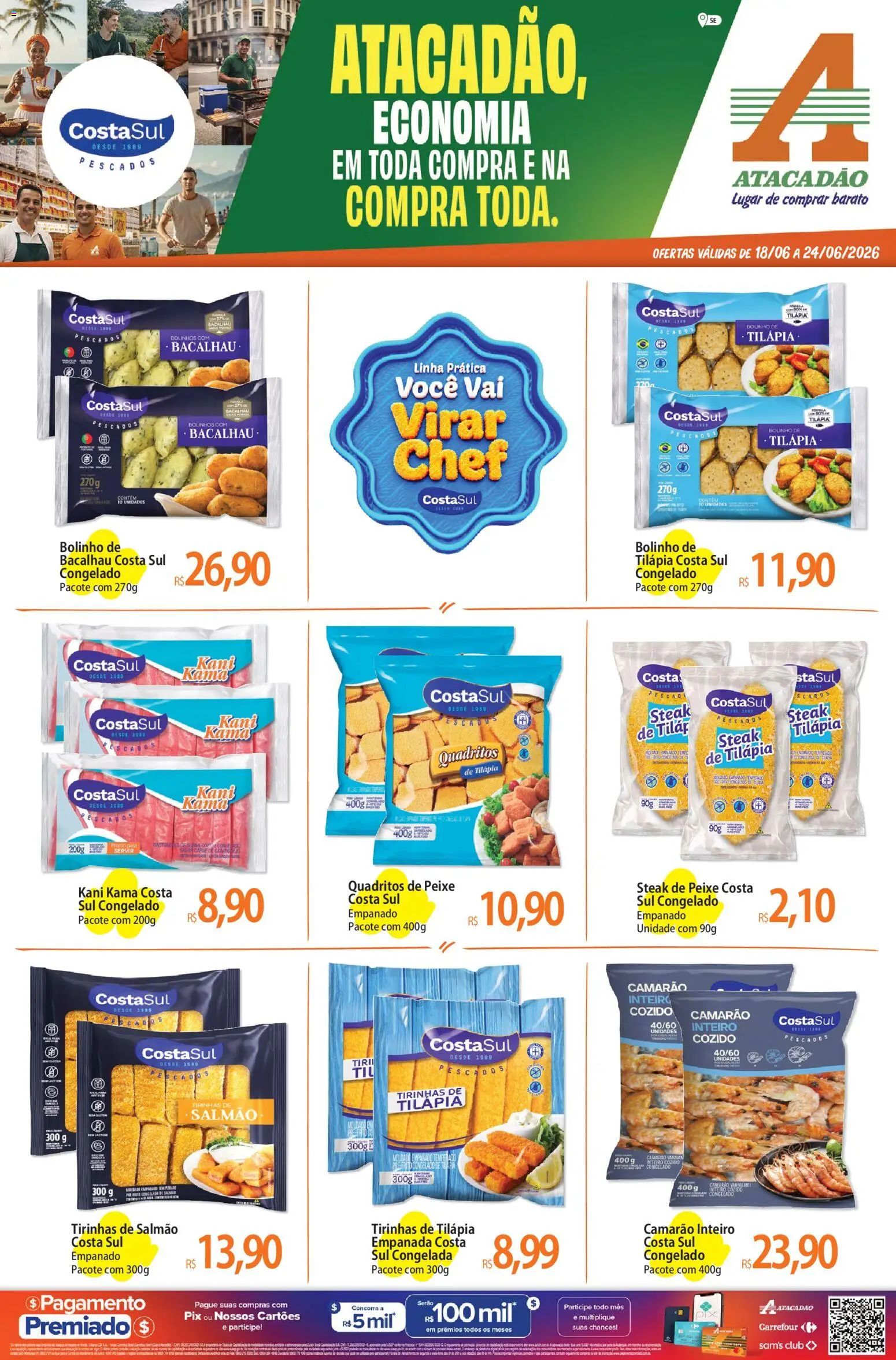 Pré-Visualização do folheto "Atacadão ofertas - SE" da loja Atacadão válido a partir de 18/06/2026